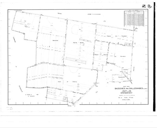 Bazoches-les-Gallerandes - Sections