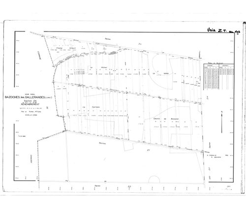 Bazoches-les-Gallerandes - Sections