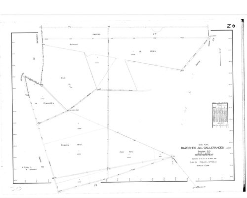 Bazoches-les-Gallerandes - Sections
