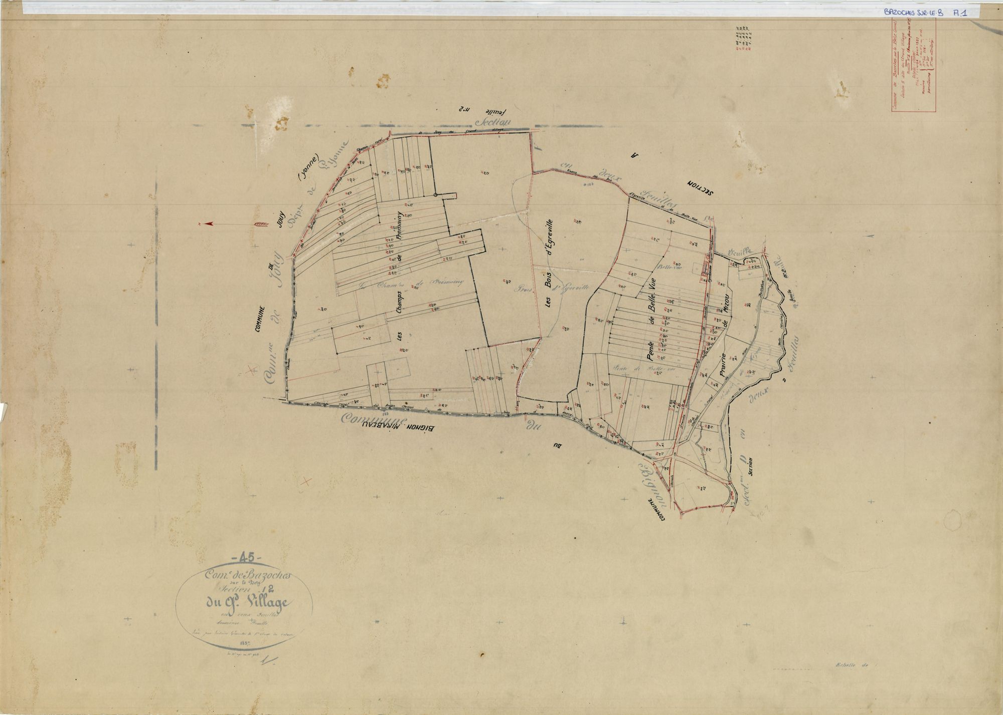 Bazoches-sur-le-Betz - Sections