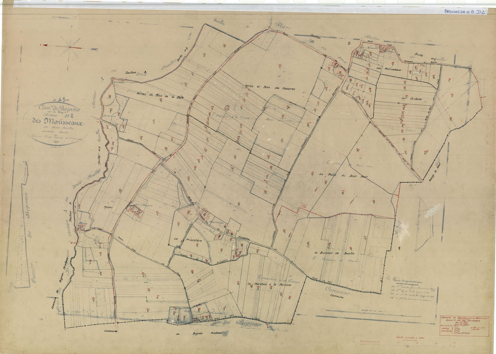 Bazoches-sur-le-Betz - Sections