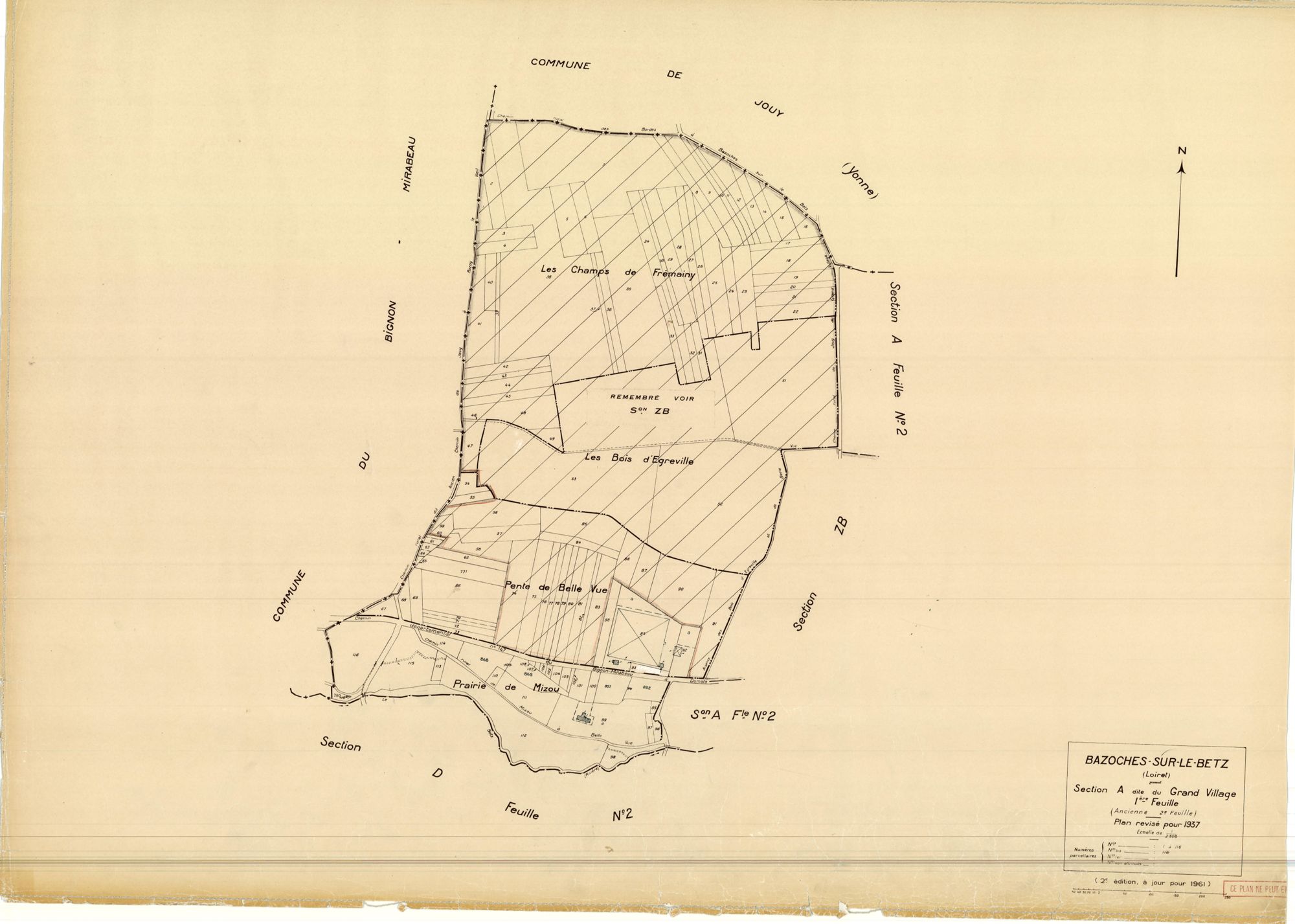 Bazoches-sur-le-Betz - Sections