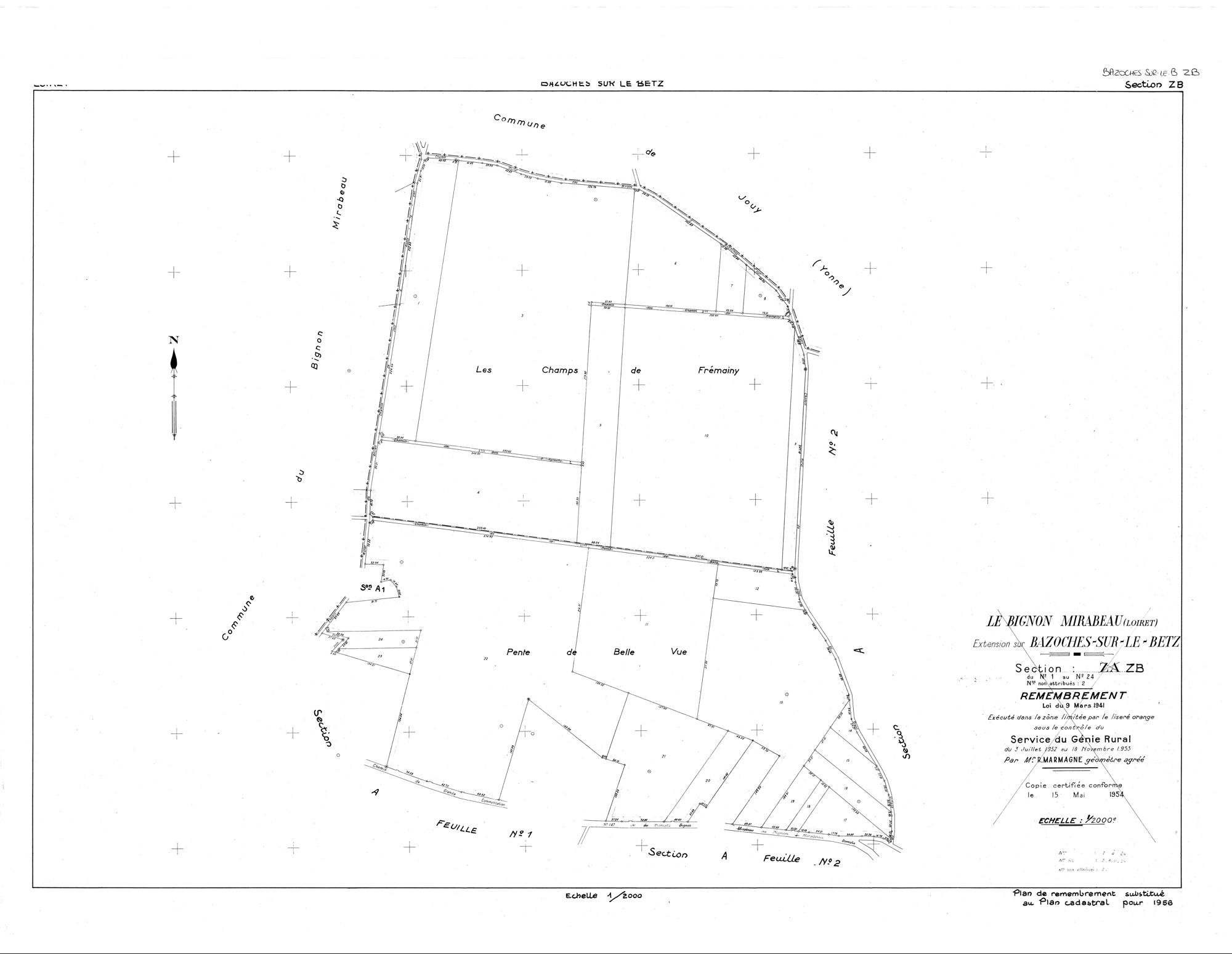 Bazoches-sur-le-Betz - Sections