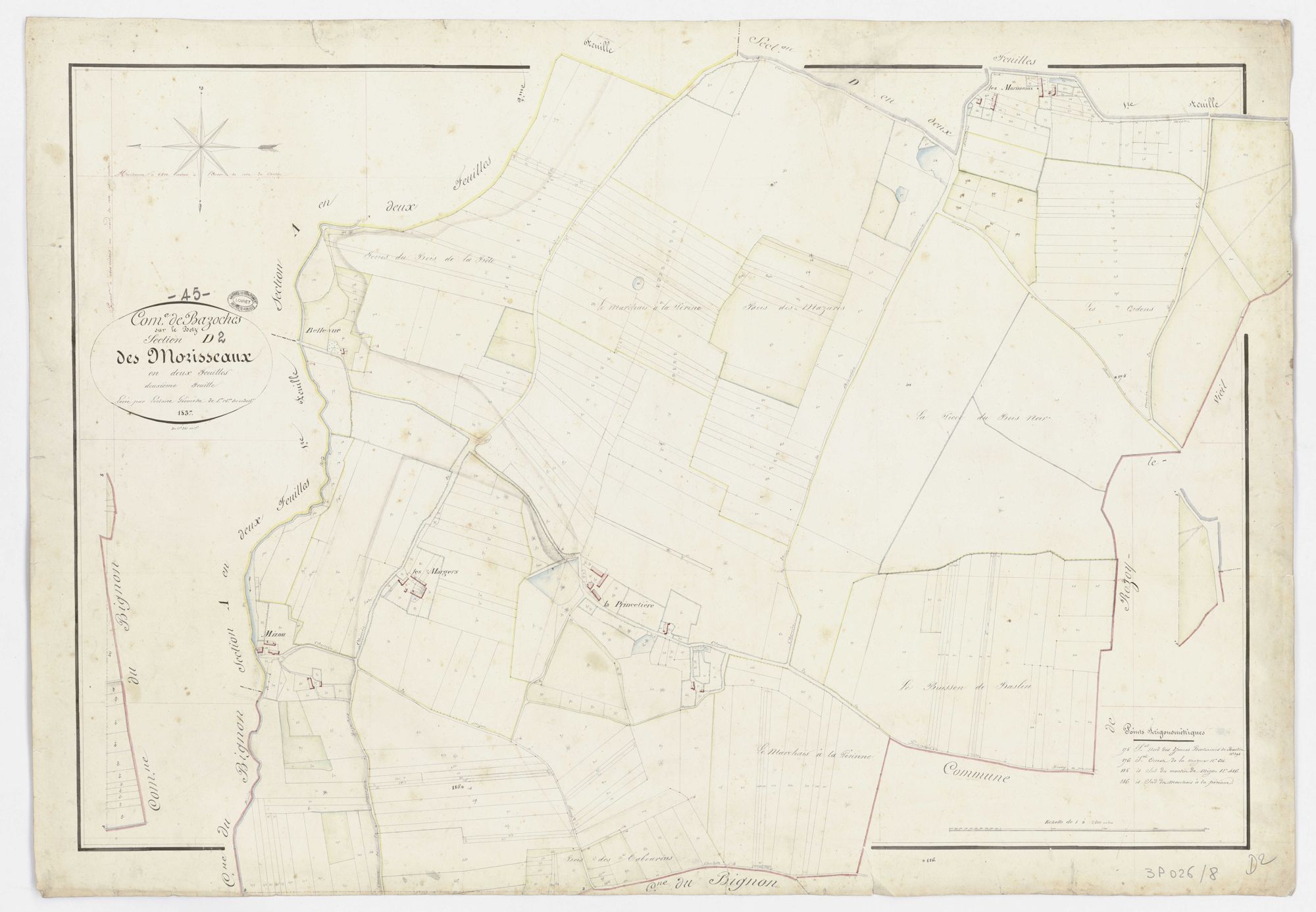 Bazoches-sur-le-Betz - Sections