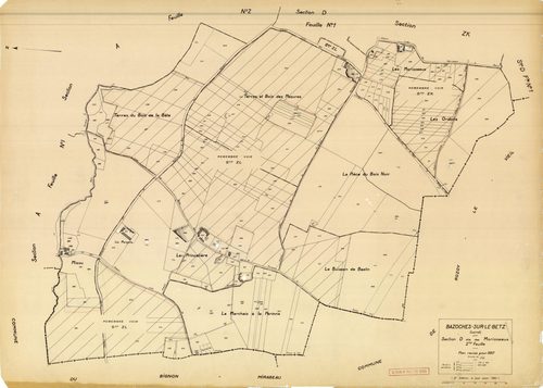 Bazoches-sur-le-Betz - Sections