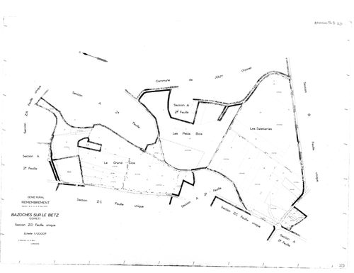 Bazoches-sur-le-Betz - Sections