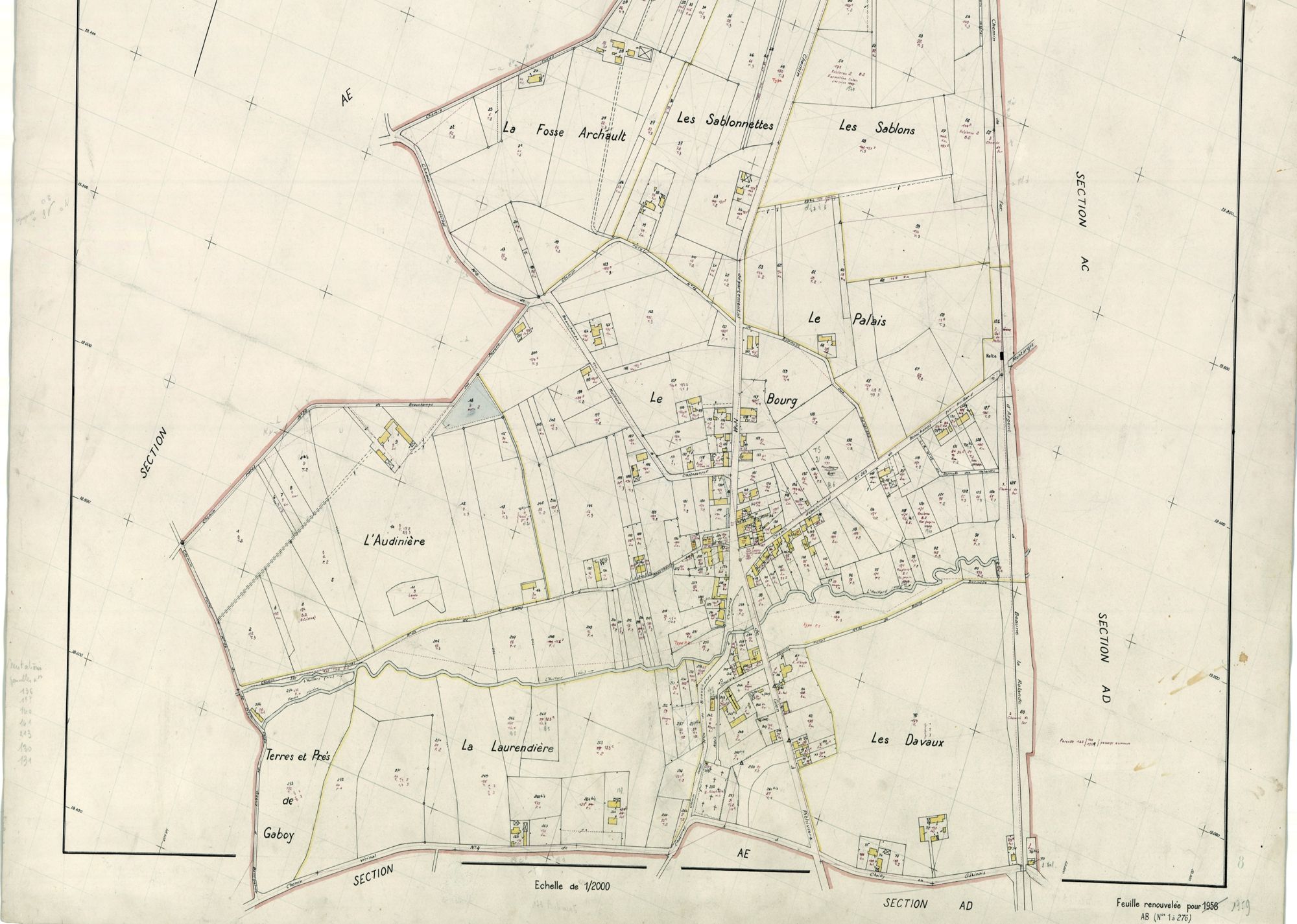 Beauchamps-sur-Huillard - Sections