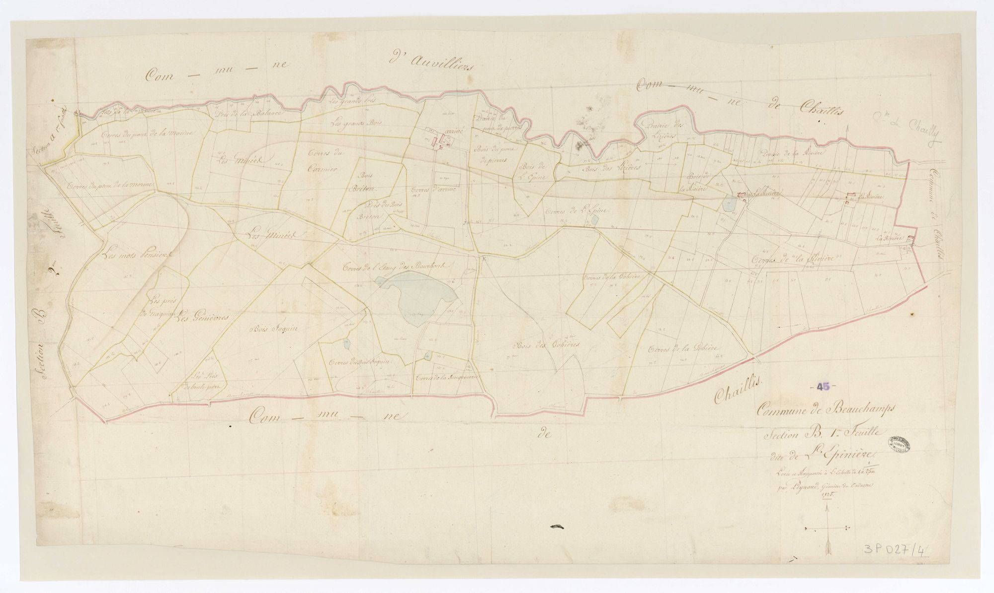 Beauchamps-sur-Huillard - Sections