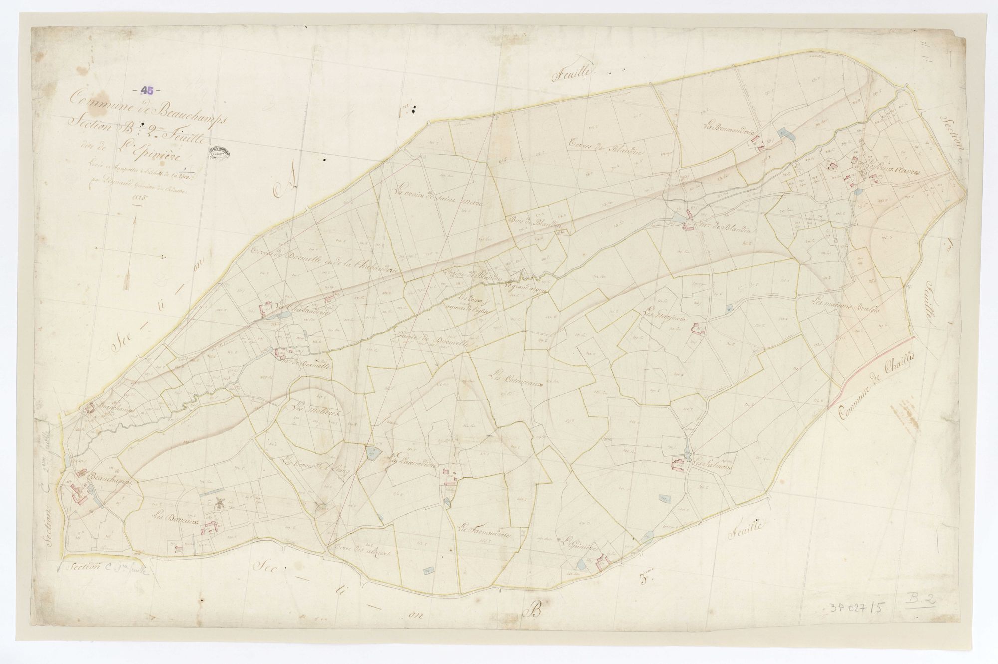 Beauchamps-sur-Huillard - Sections