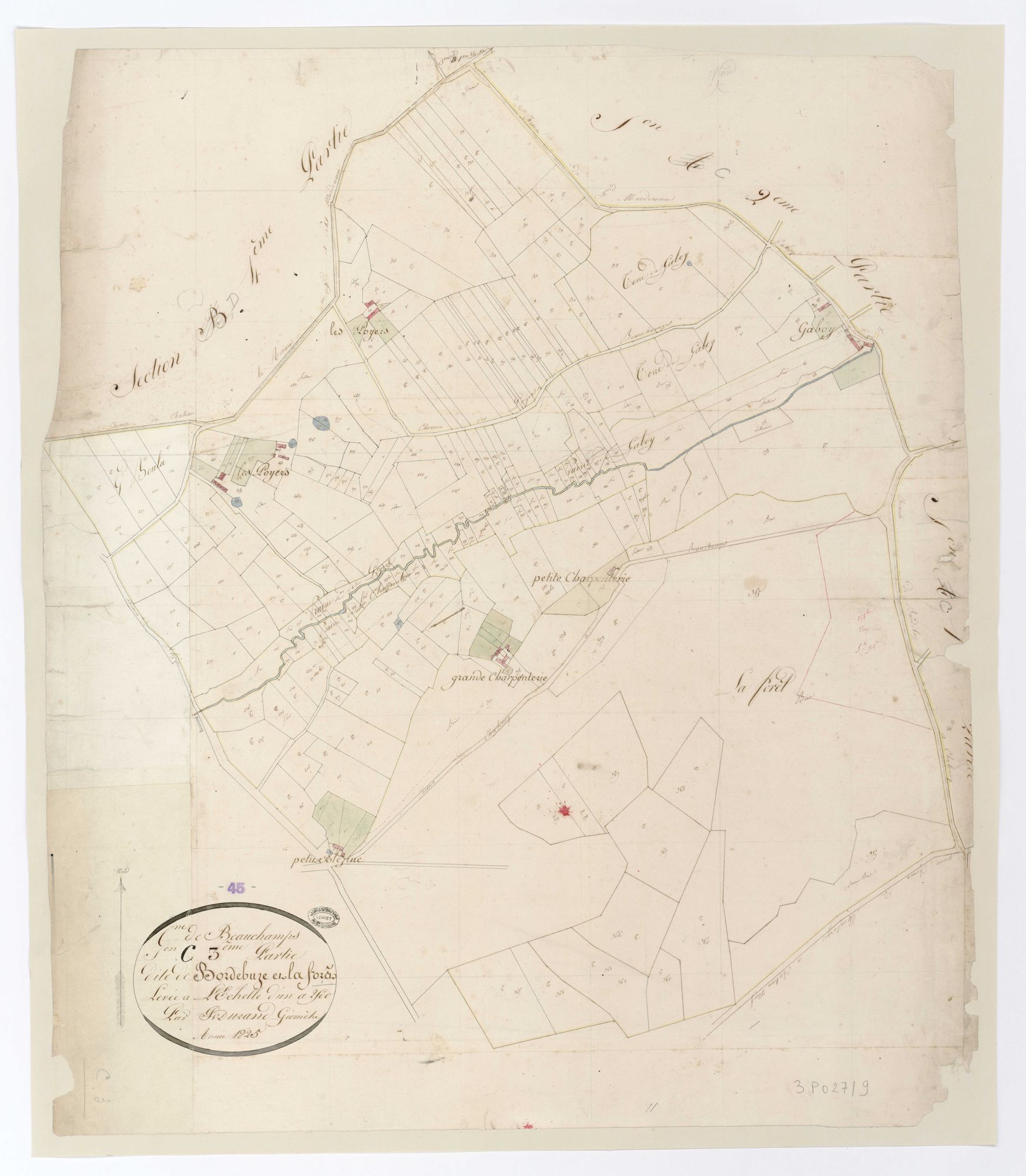 Beauchamps-sur-Huillard - Sections