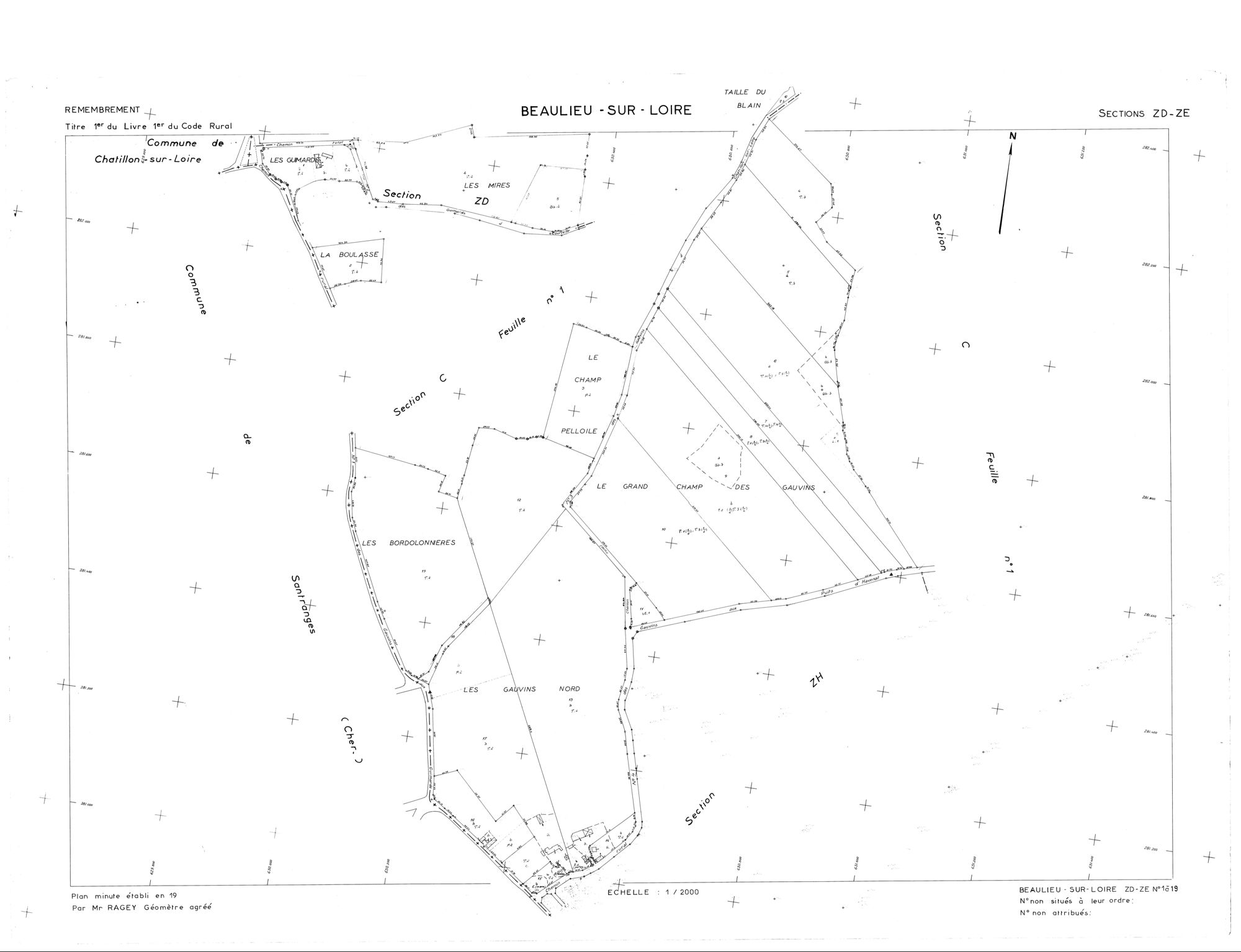 Beaulieu-sur-Loire - Sections
