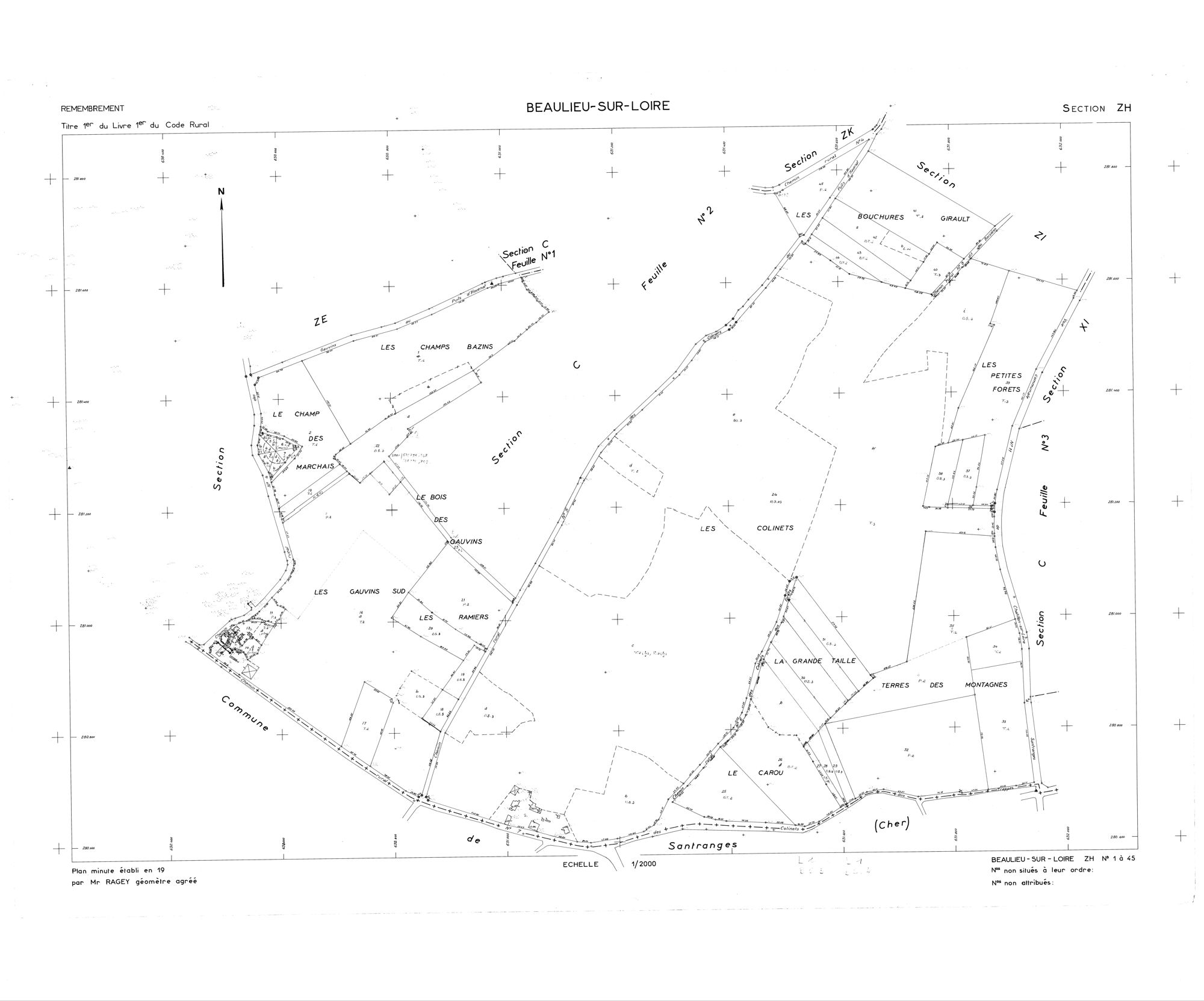 Beaulieu-sur-Loire - Sections