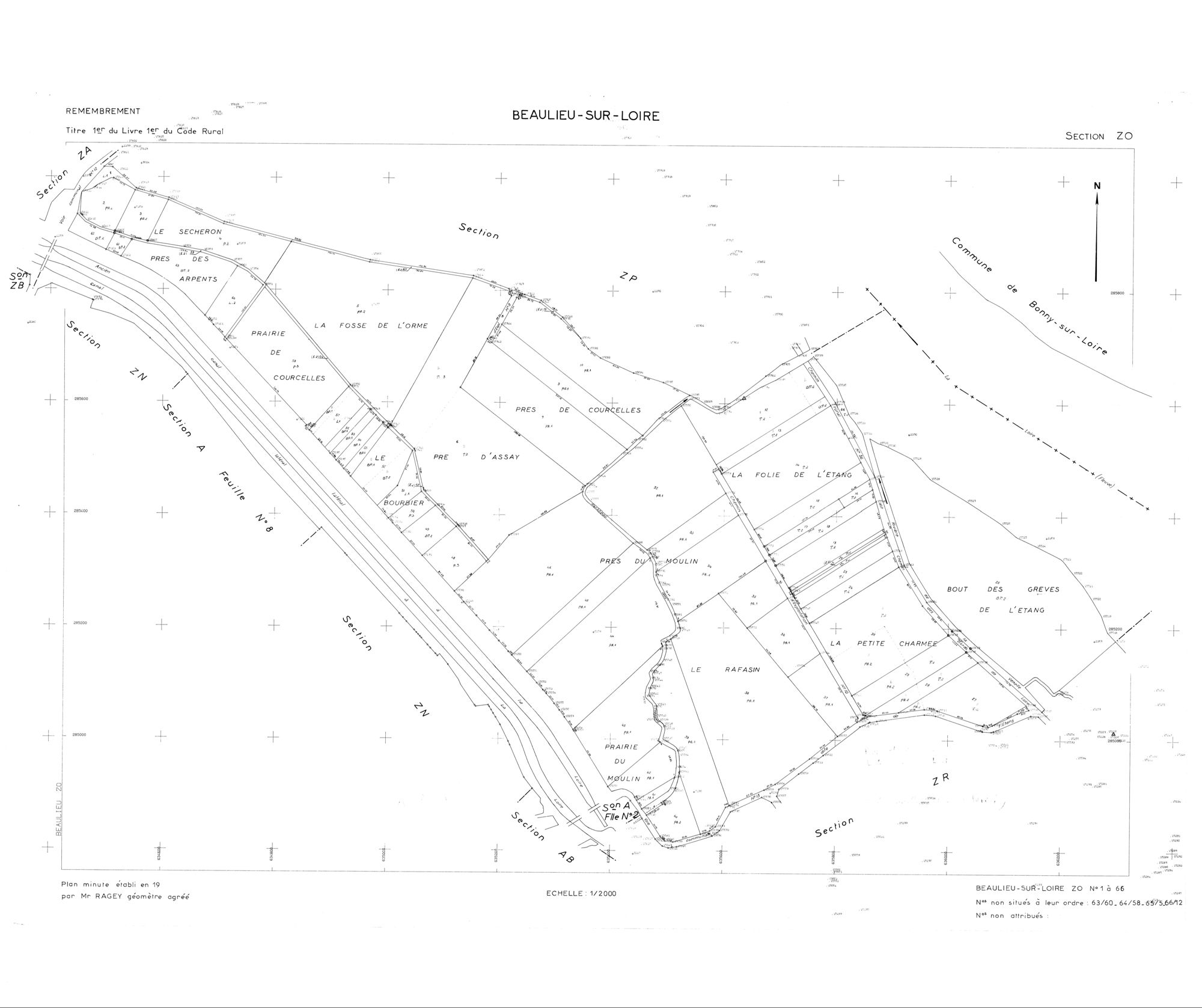 Beaulieu-sur-Loire - Sections