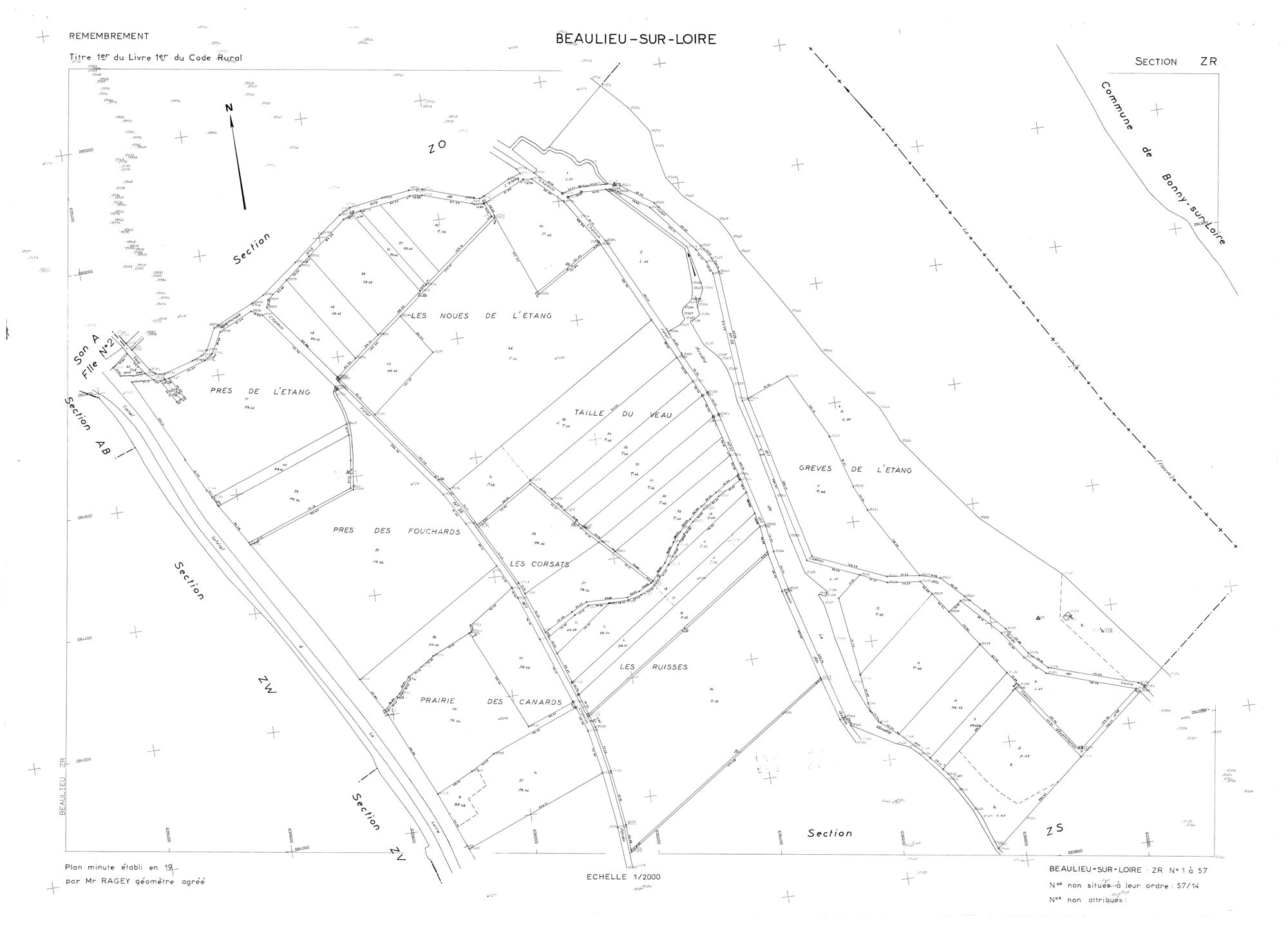 Beaulieu-sur-Loire - Sections