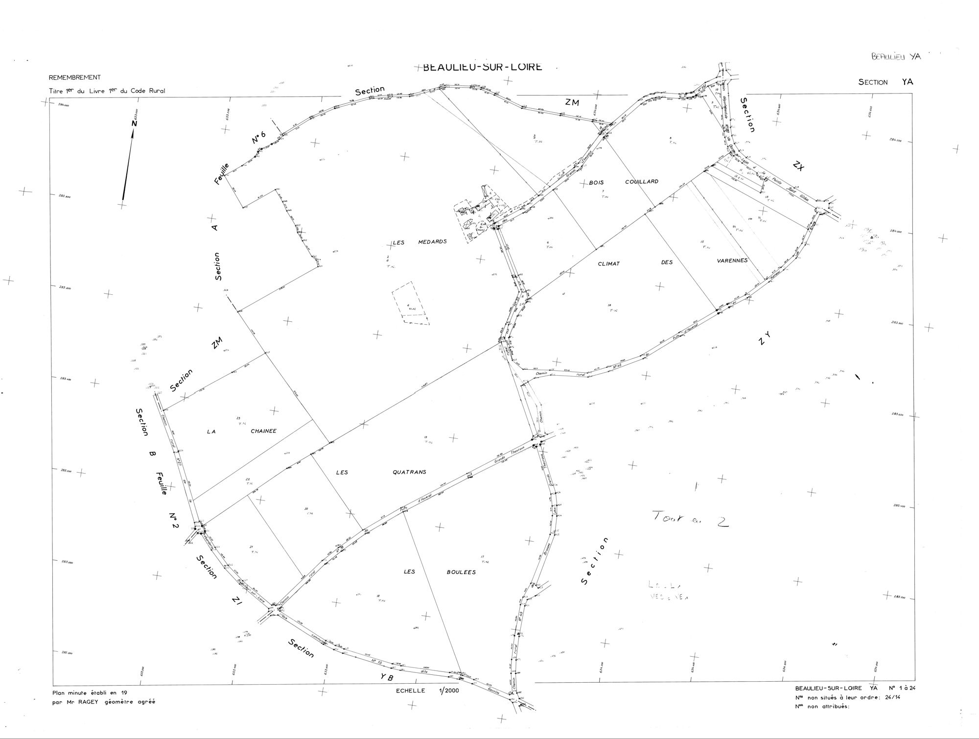 Beaulieu-sur-Loire - Sections