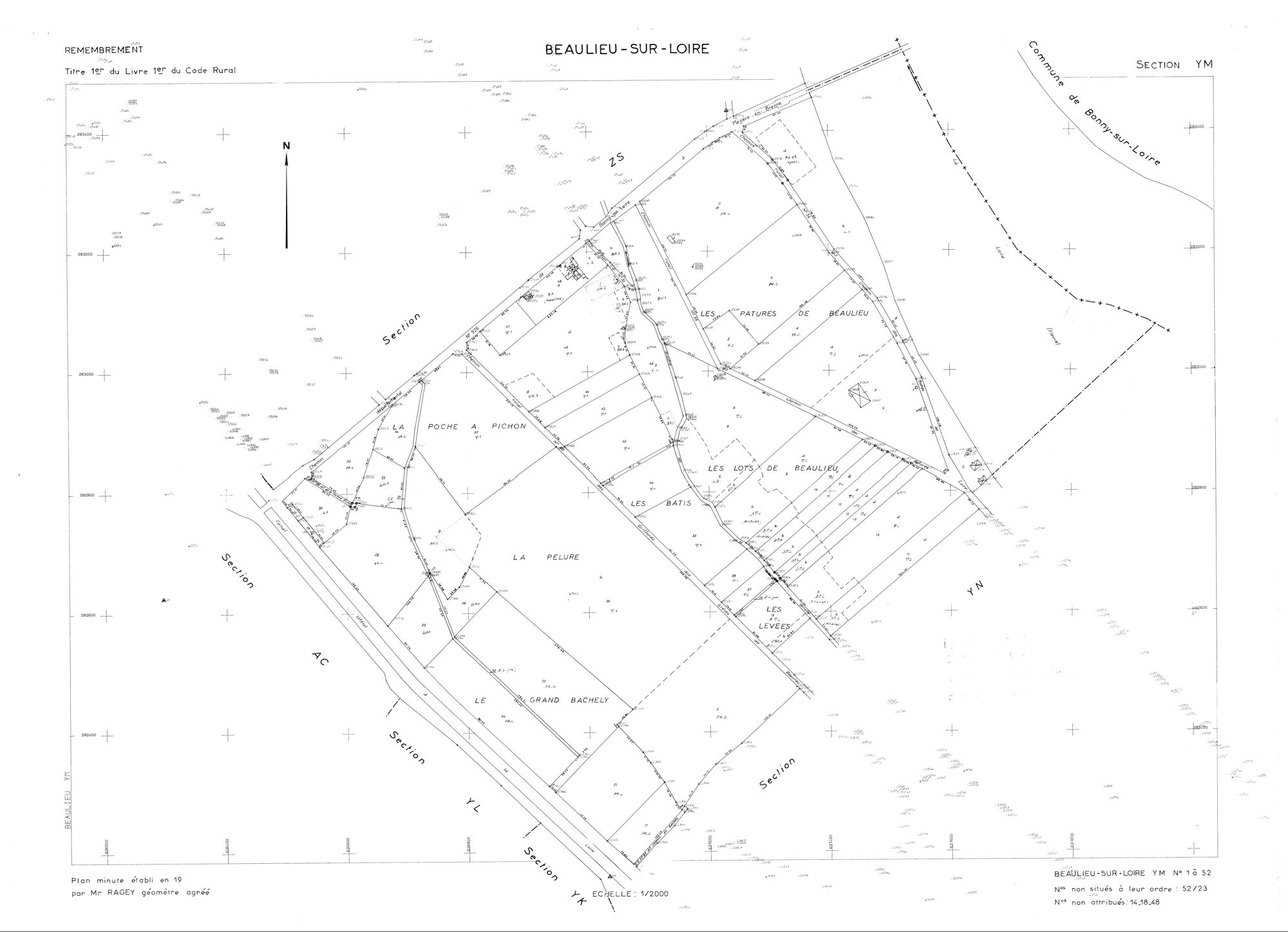 Beaulieu-sur-Loire - Sections