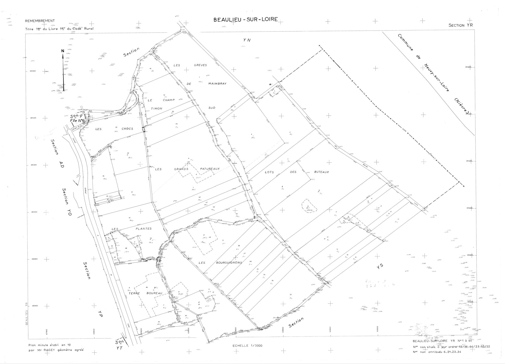 Beaulieu-sur-Loire - Sections