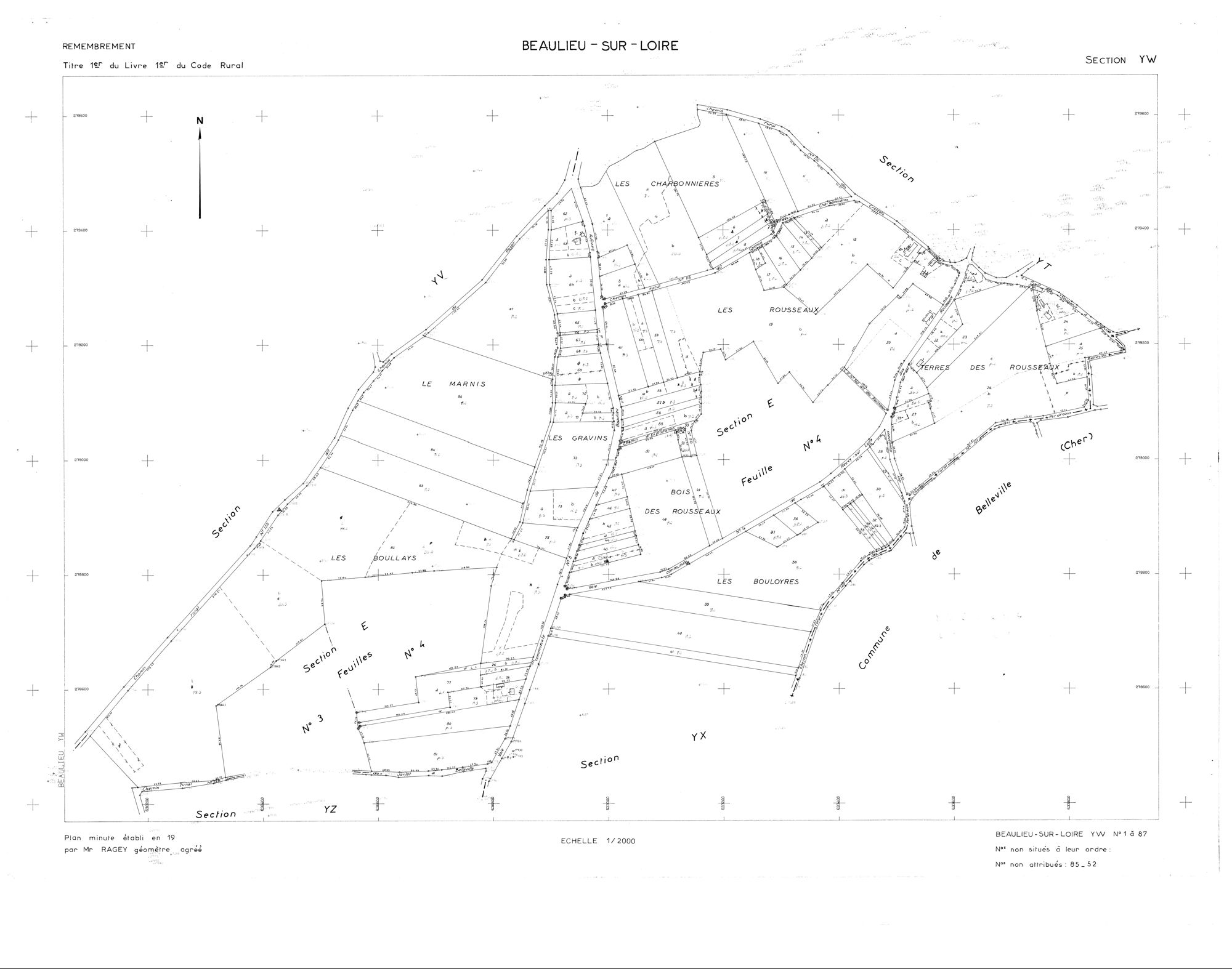 Beaulieu-sur-Loire - Sections