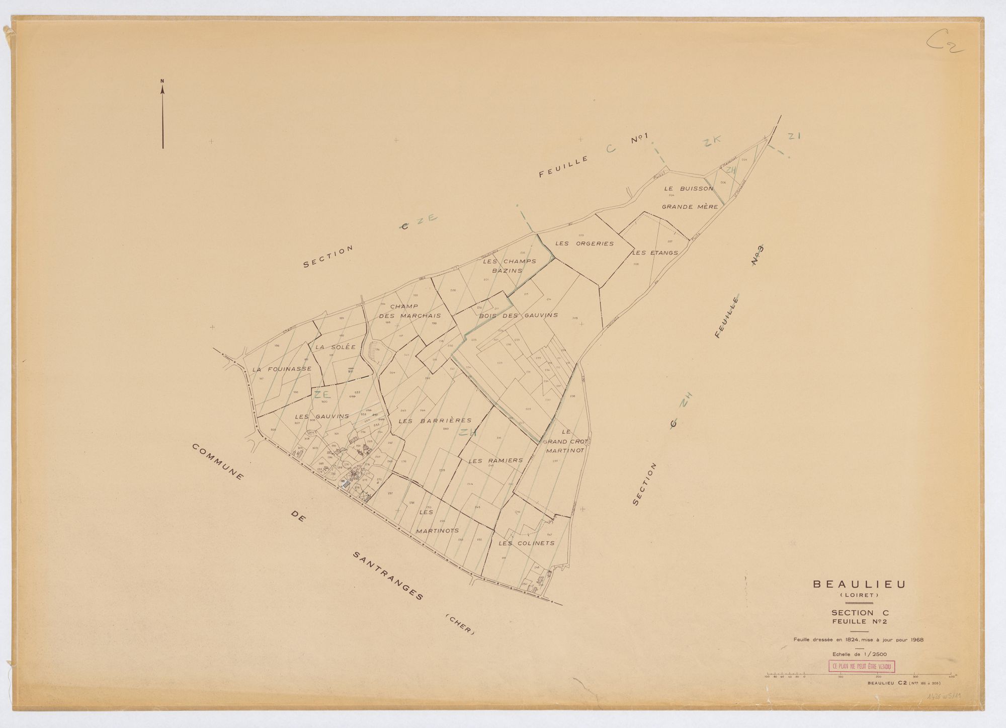 Beaulieu-sur-Loire - Sections