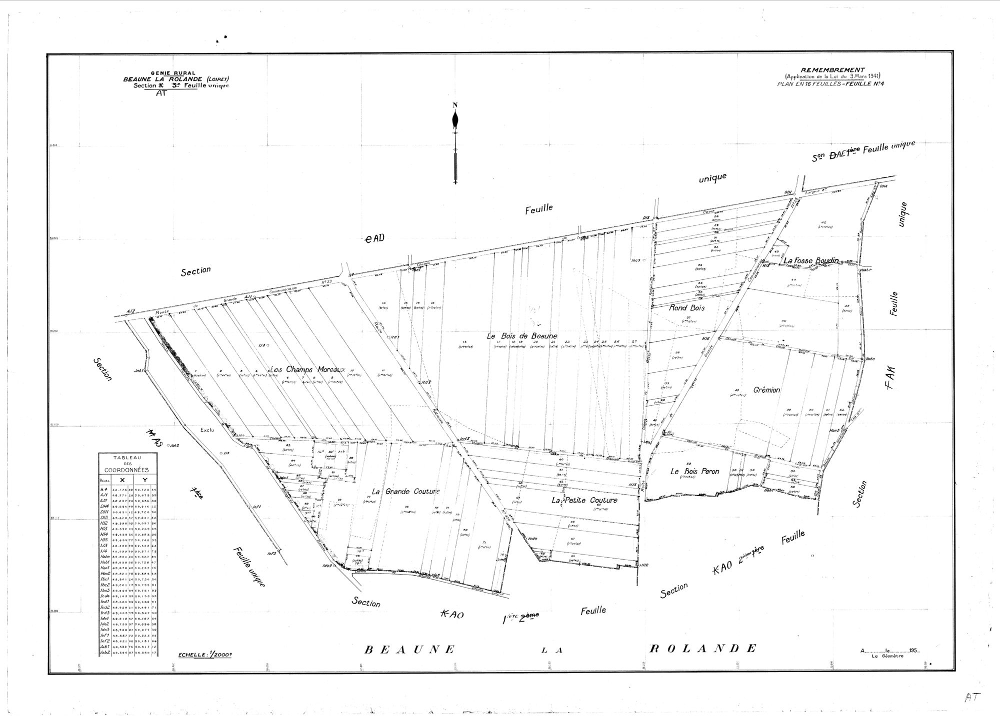Beaune-la-Rolande - Sections