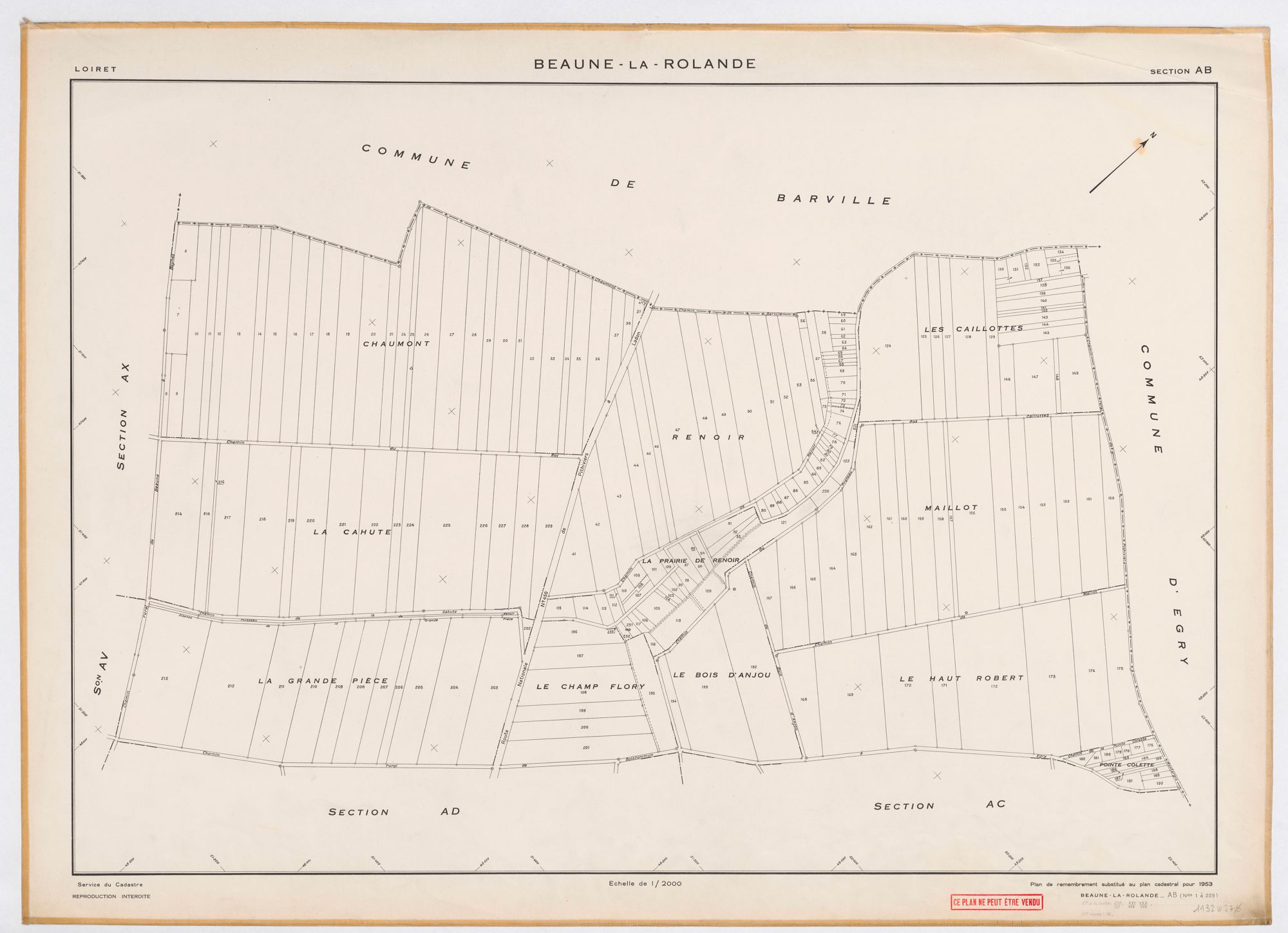 Beaune-la-Rolande - Sections