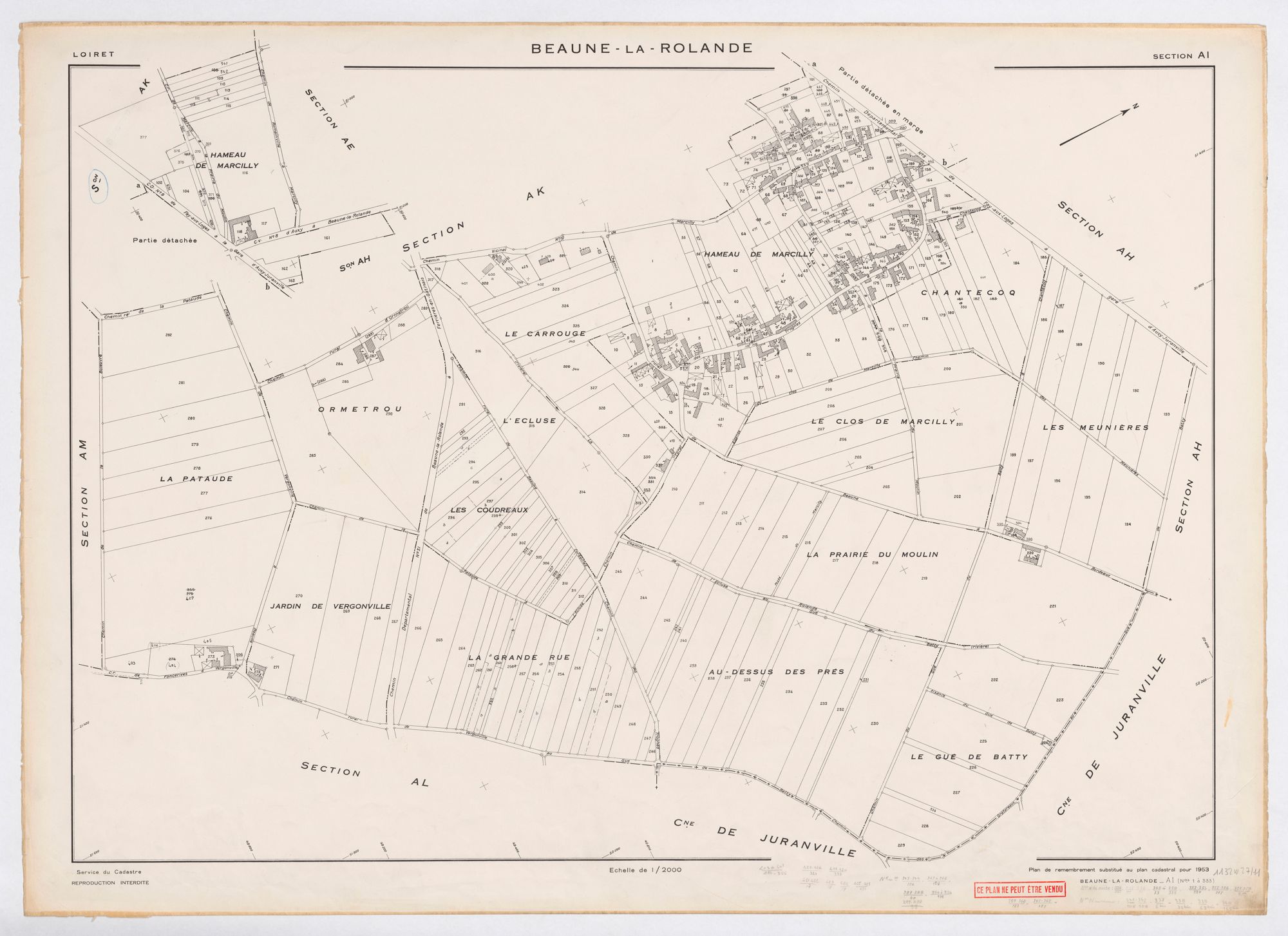 Beaune-la-Rolande - Sections