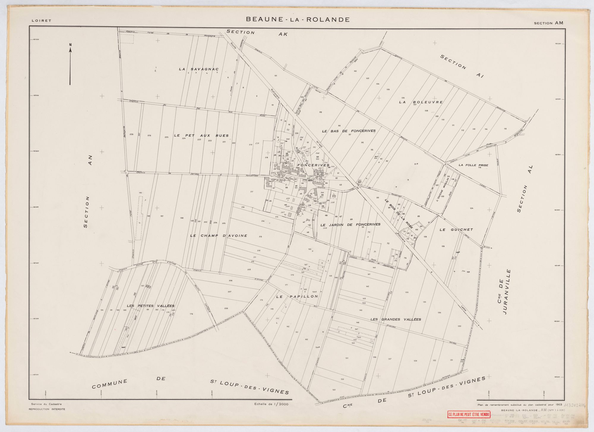 Beaune-la-Rolande - Sections