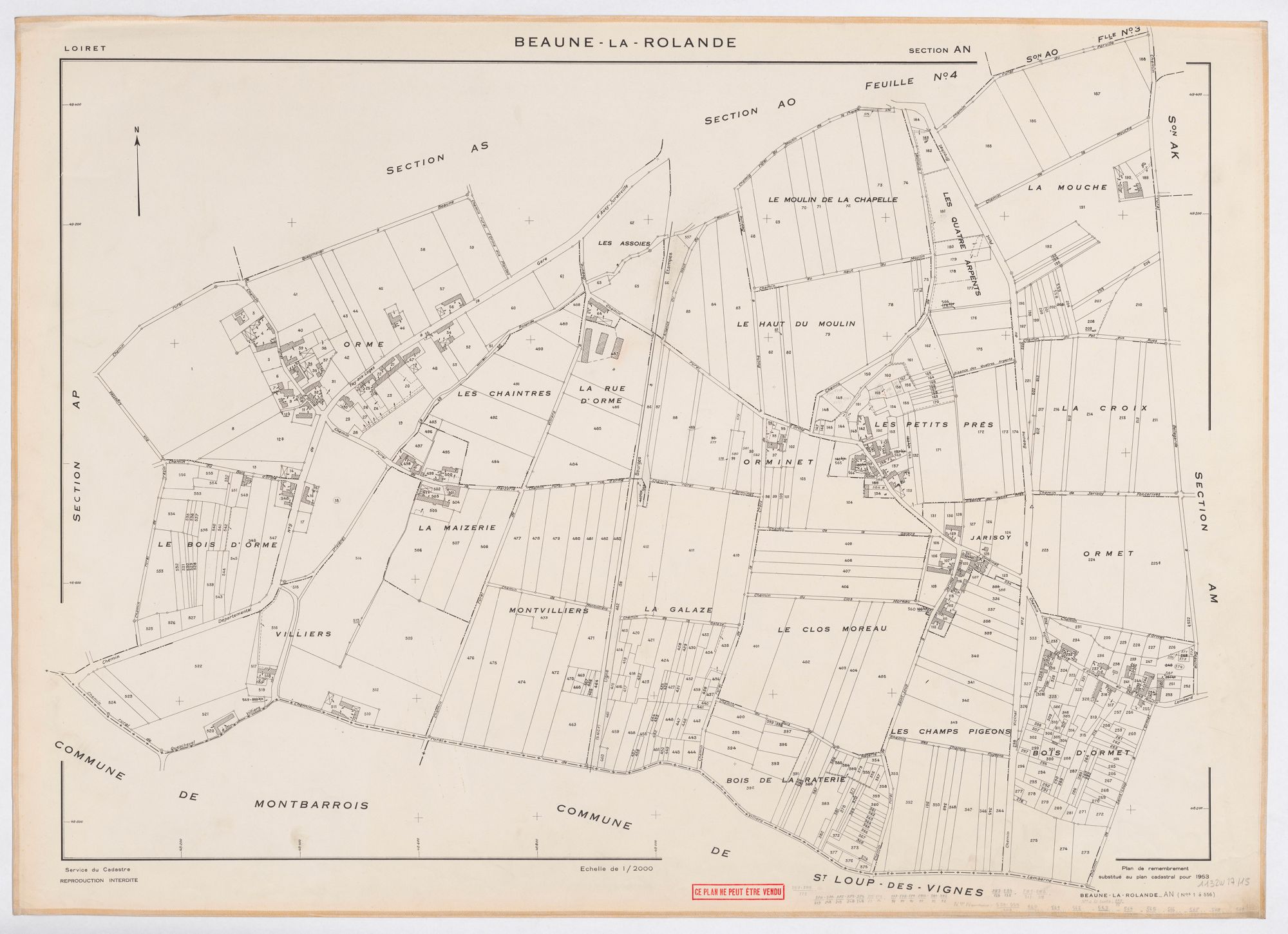 Beaune-la-Rolande - Sections