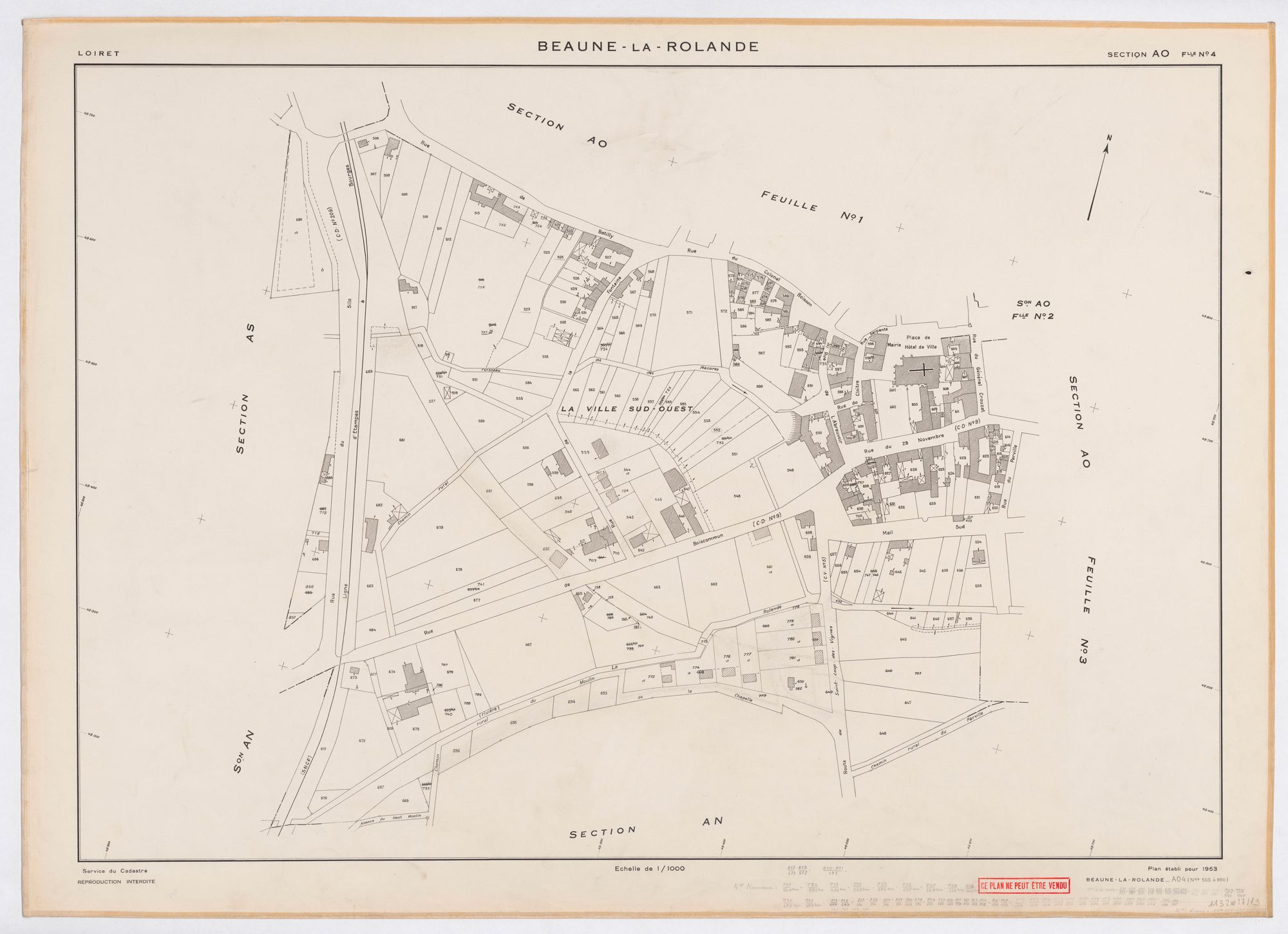 Beaune-la-Rolande - Sections