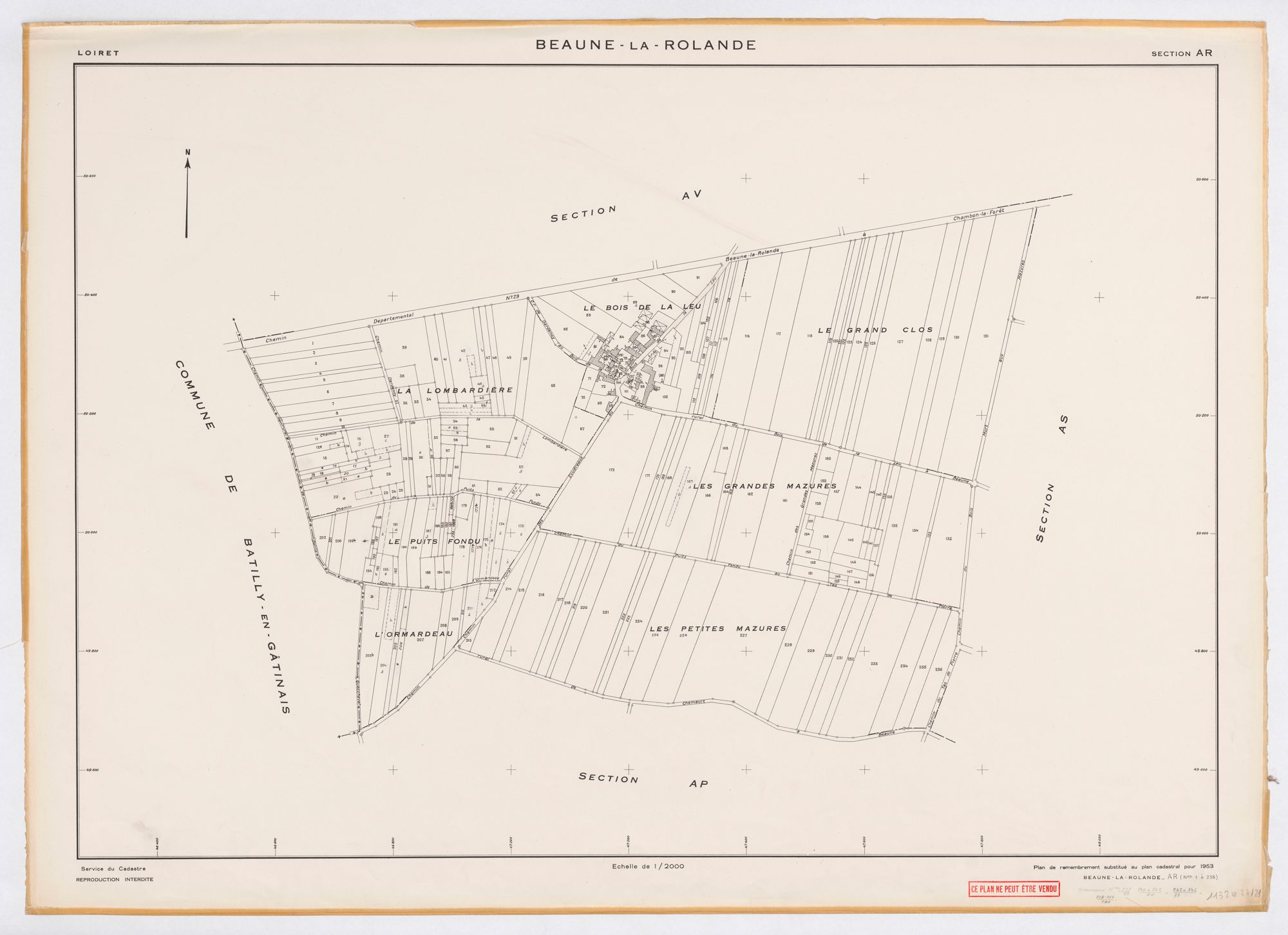 Beaune-la-Rolande - Sections