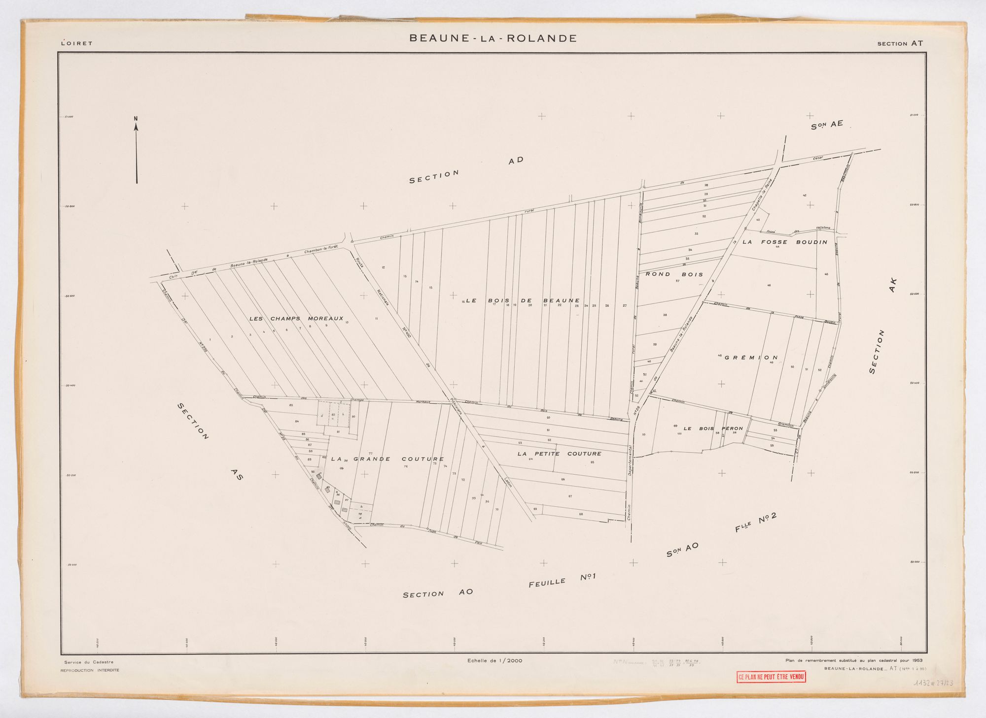 Beaune-la-Rolande - Sections