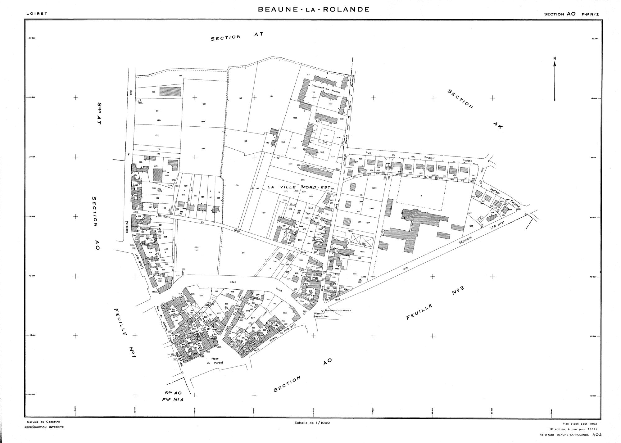 Beaune-la-Rolande - Sections