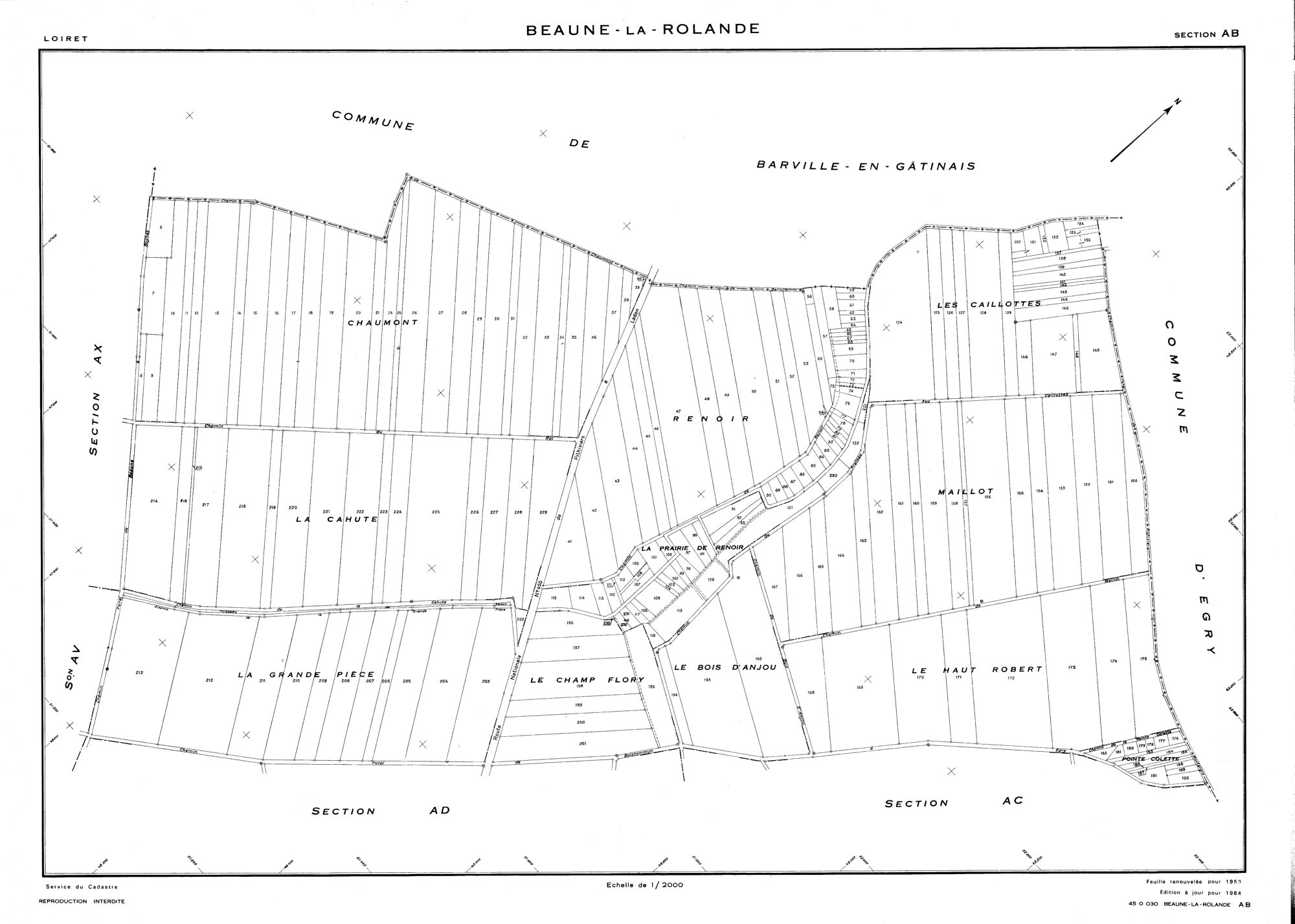 Beaune-la-Rolande - Sections