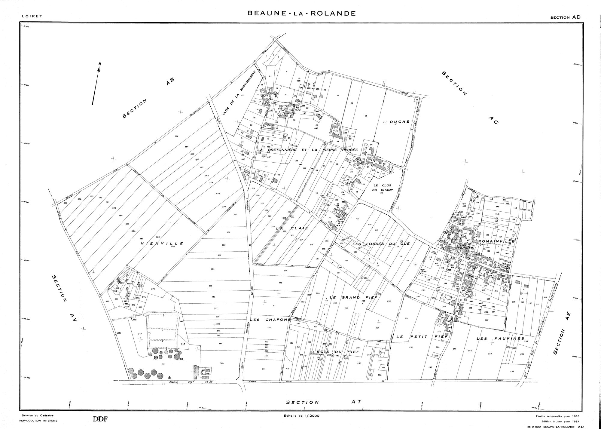 Beaune-la-Rolande - Sections