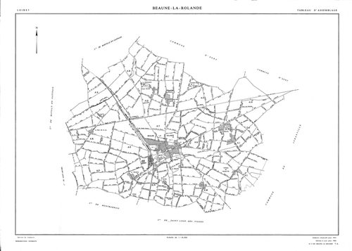 Beaune-la-Rolande - Tableau d'assemblage