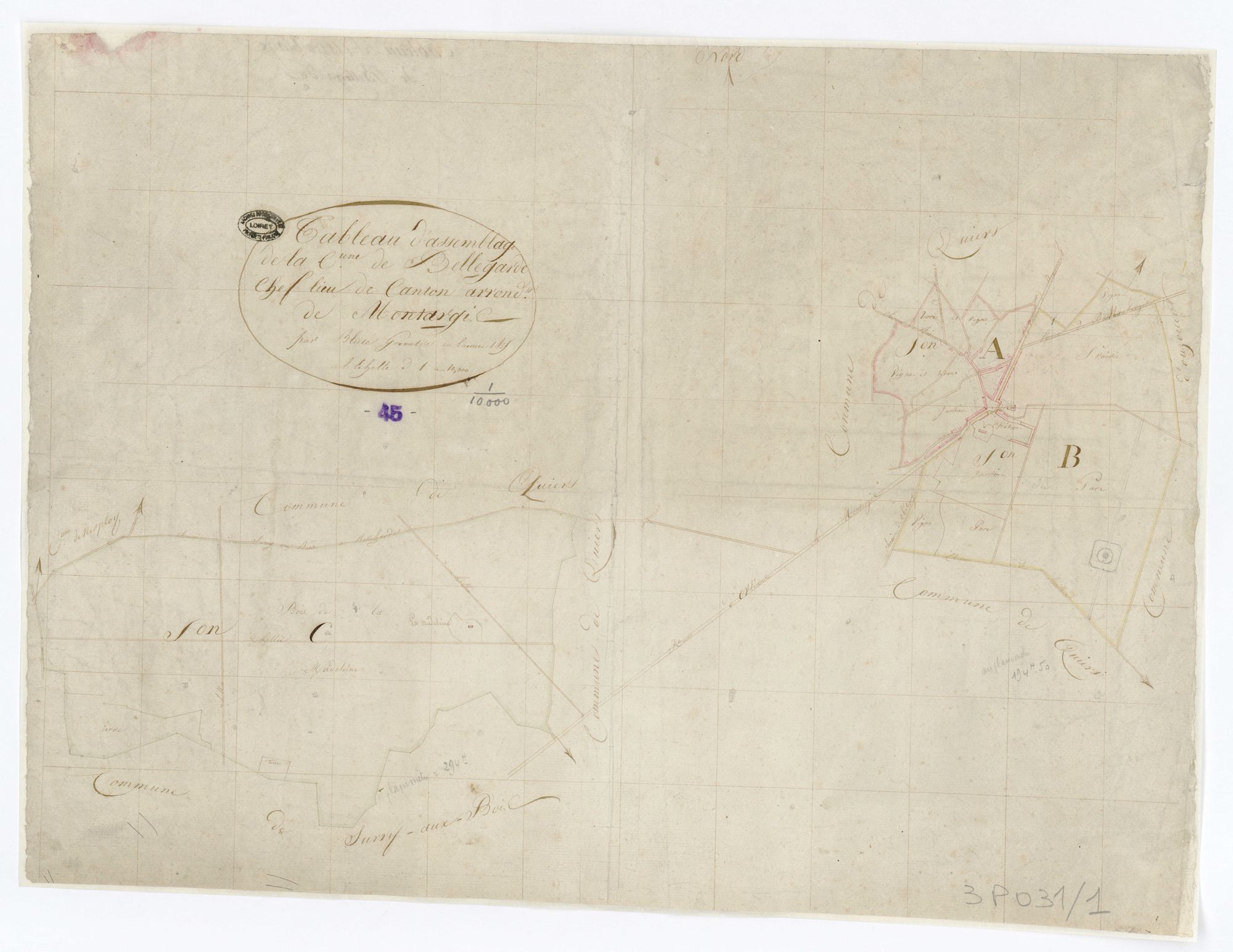 Bellegarde - Tableau d'assemblage