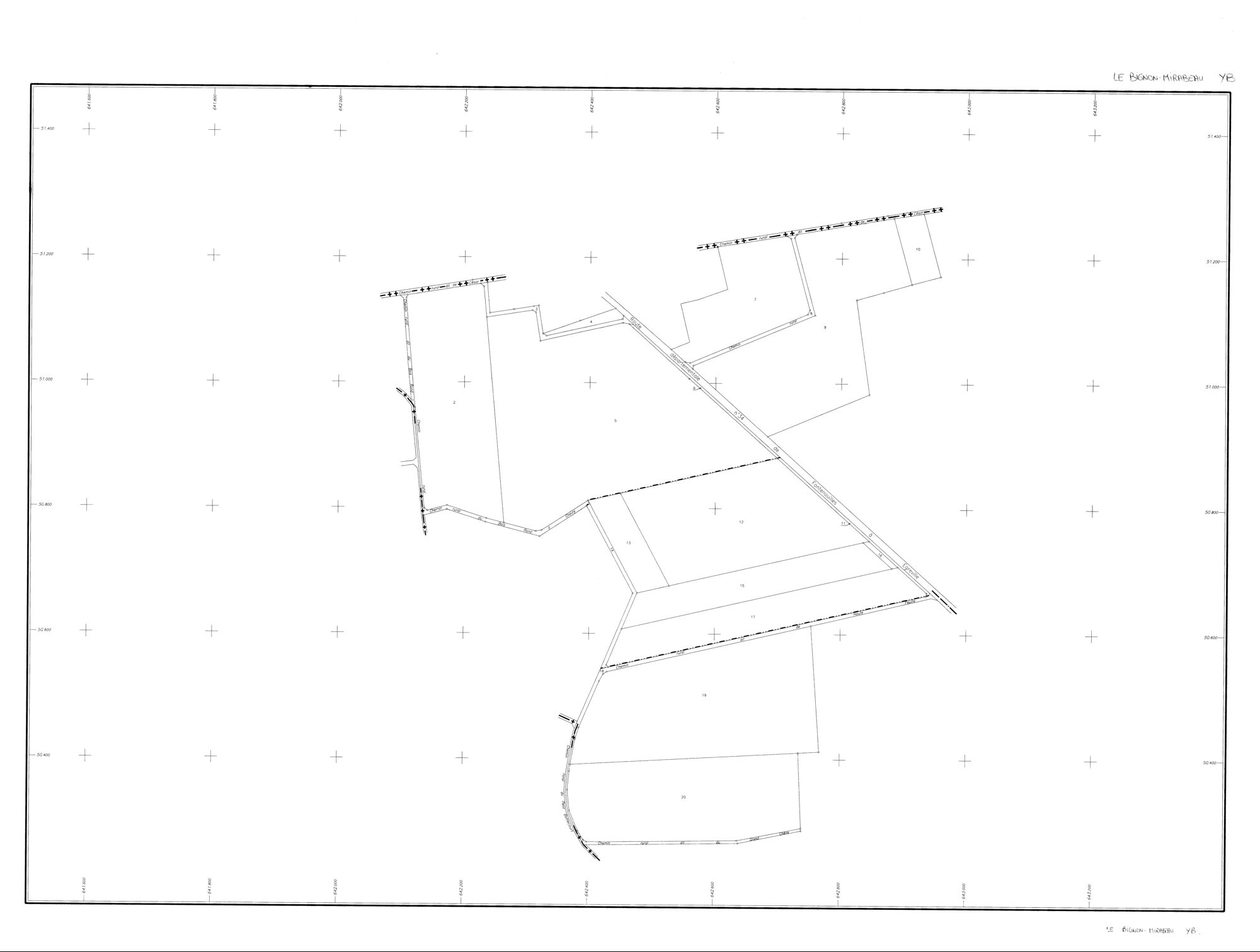Le Bignon-Mirabeau - Sections