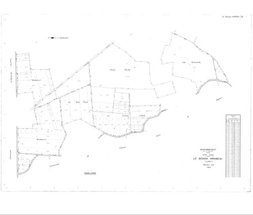 Le Bignon-Mirabeau - Sections