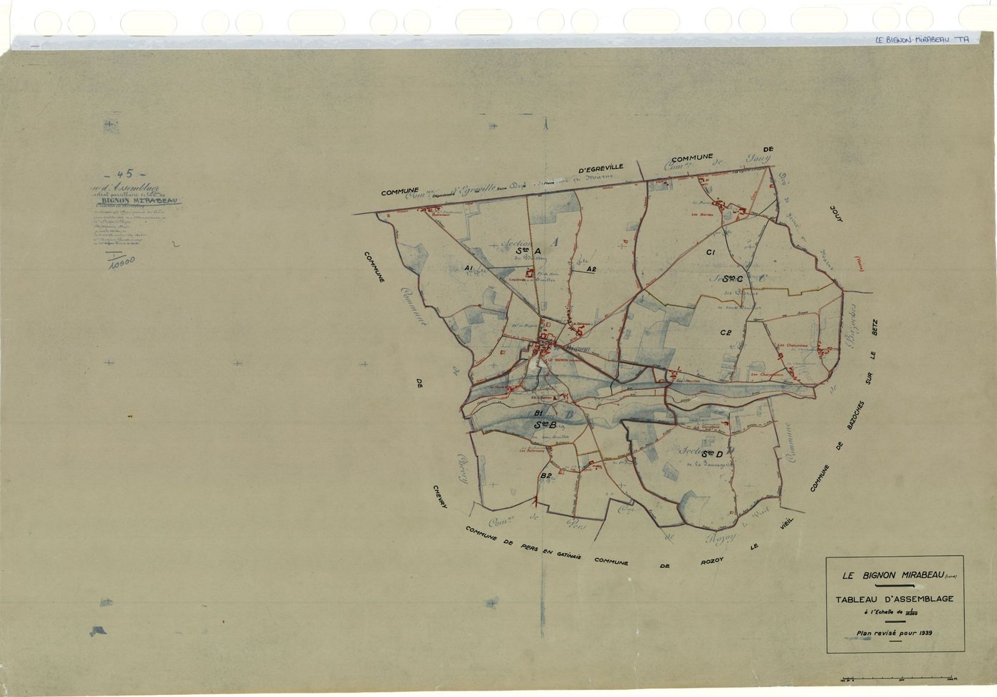 Le Bignon-Mirabeau - Tableau d'assemblage