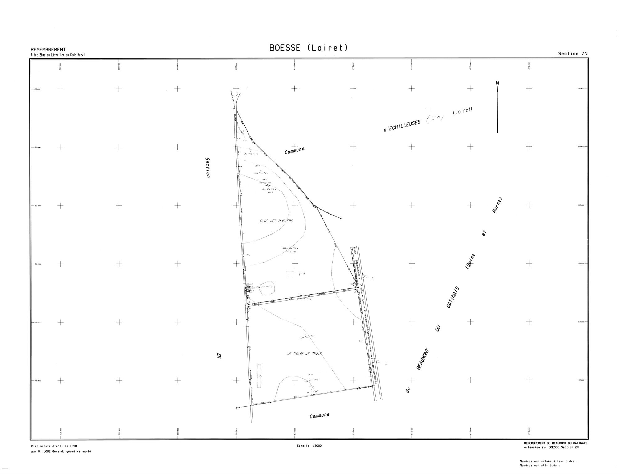 Boësses - Sections