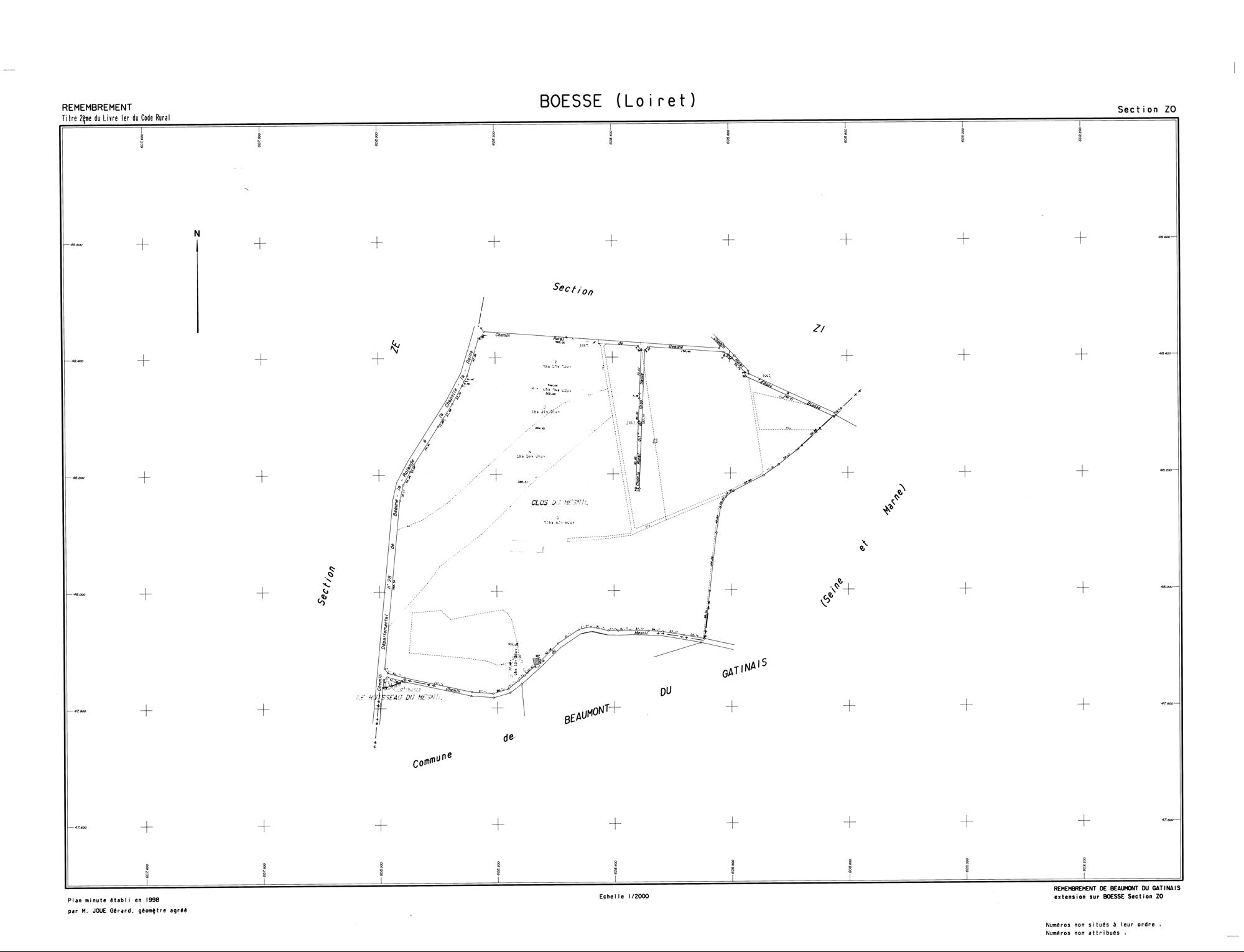Boësses - Sections