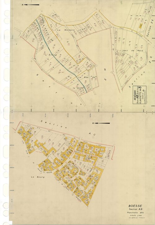 Boësses - Sections