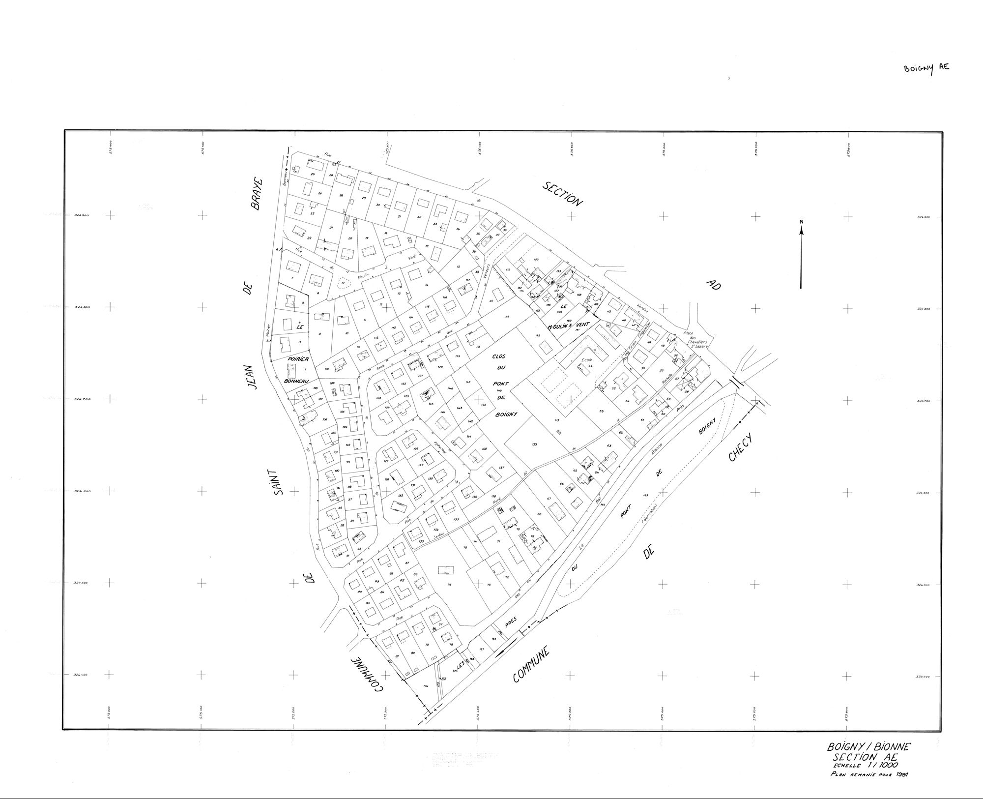 Boigny-sur-Bionne - Sections