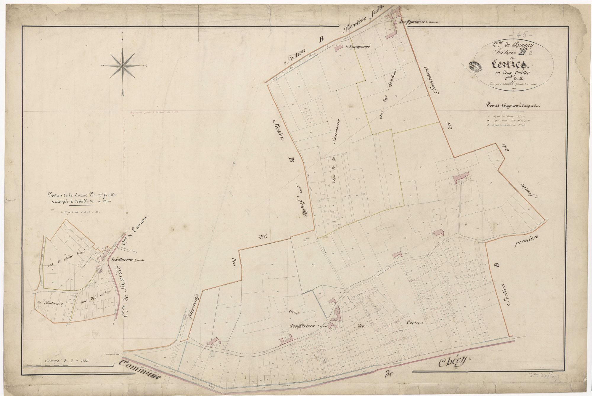 Boigny-sur-Bionne - Sections