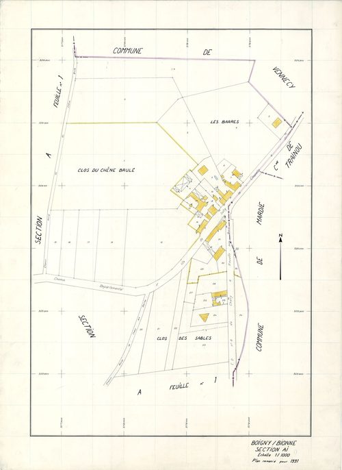 Boigny-sur-Bionne - Sections