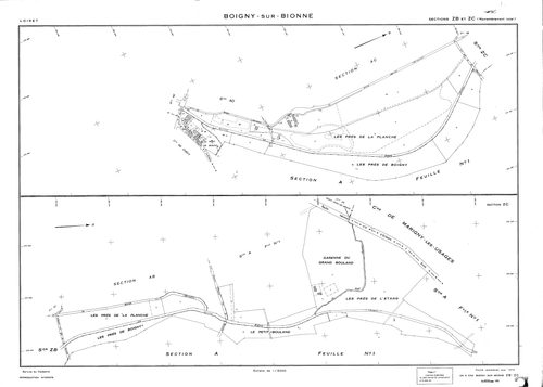 Boigny-sur-Bionne - Sections