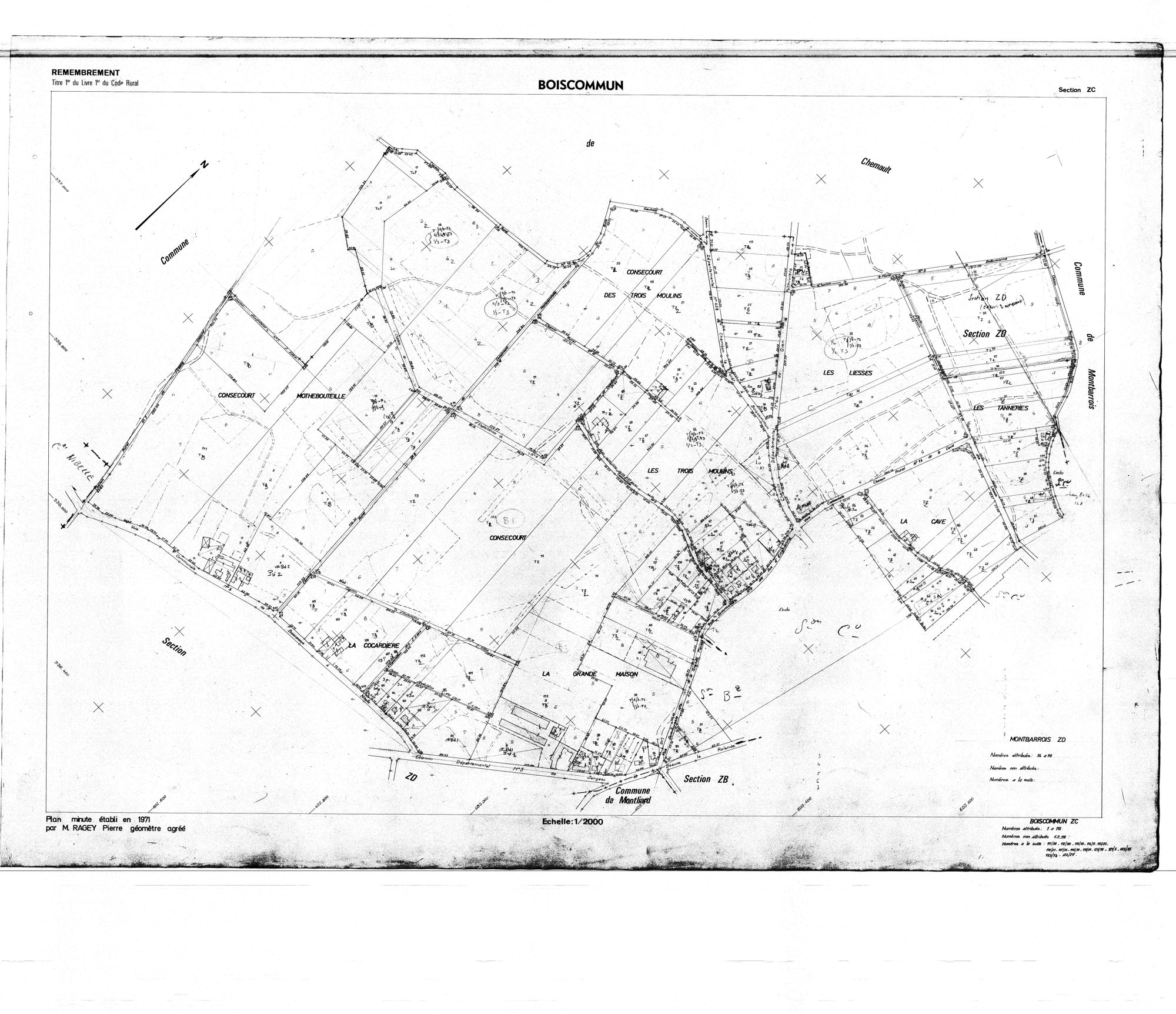 Boiscommun - Sections