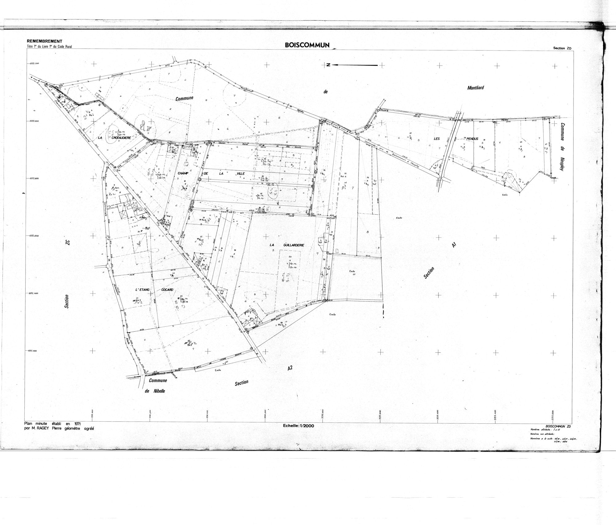 Boiscommun - Sections