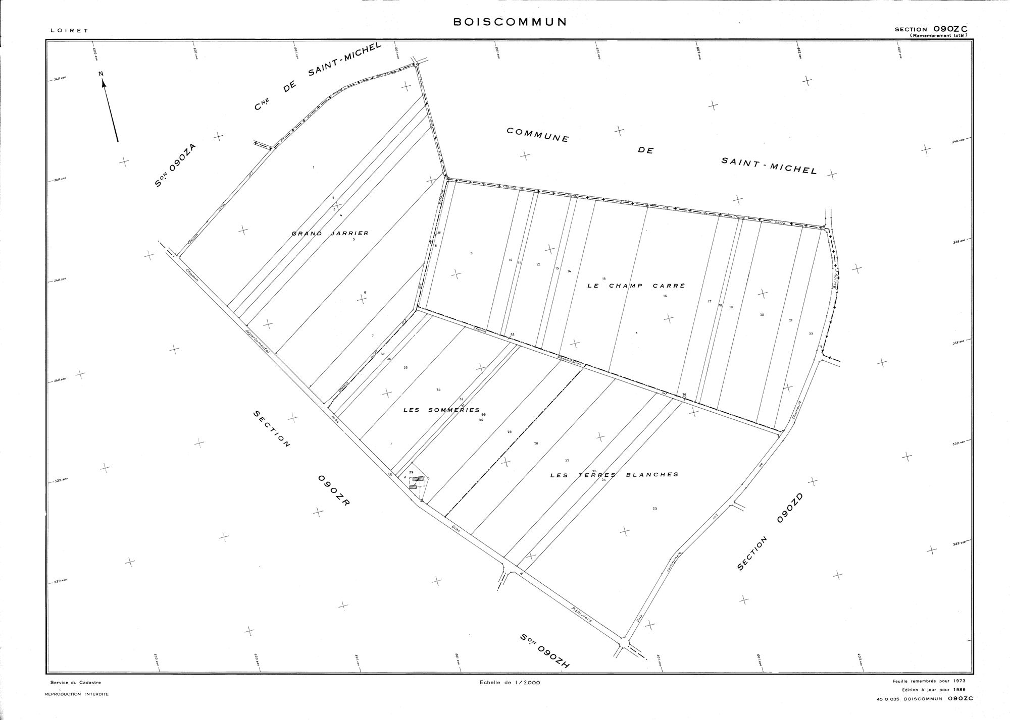 Boiscommun - Sections