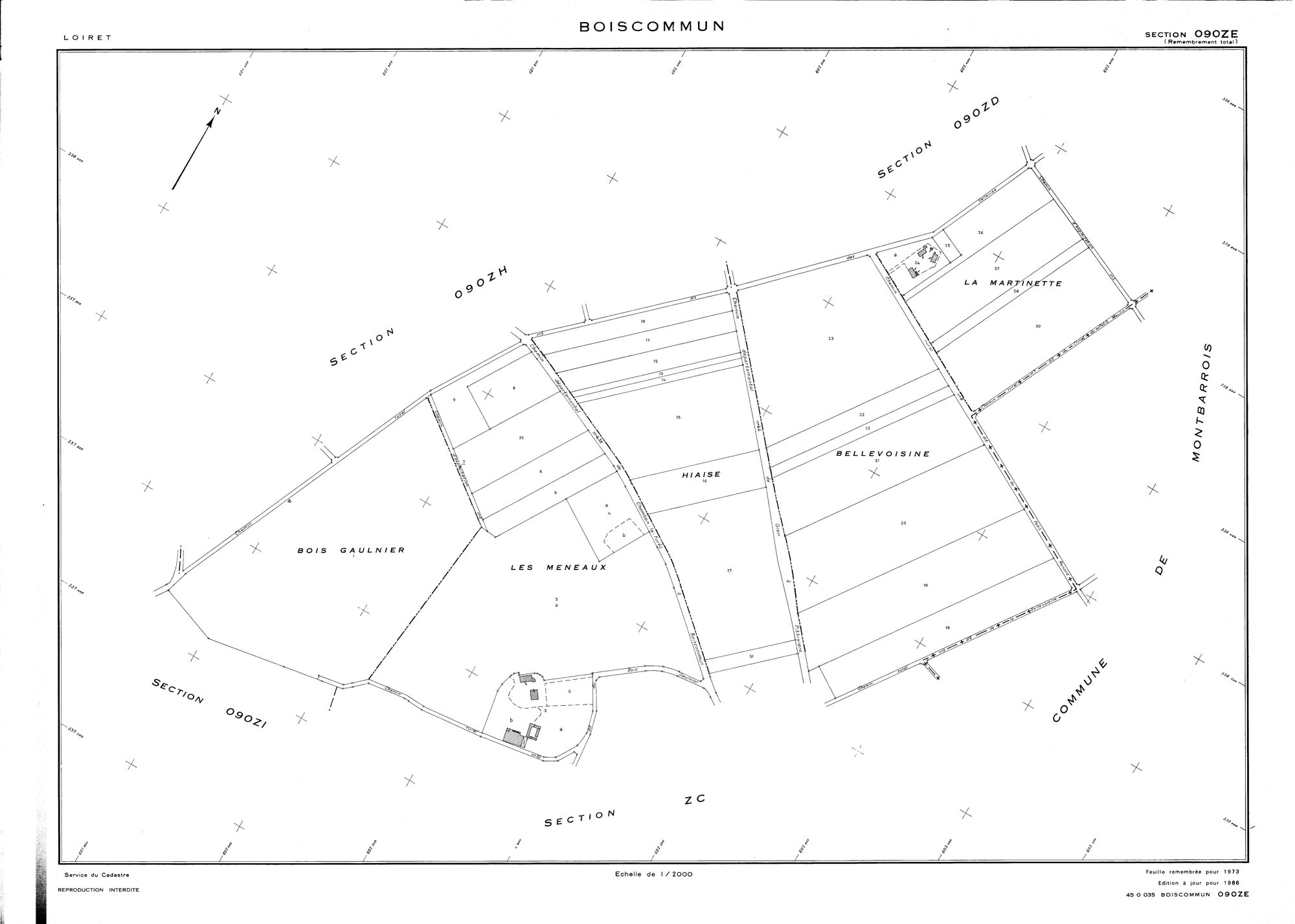 Boiscommun - Sections